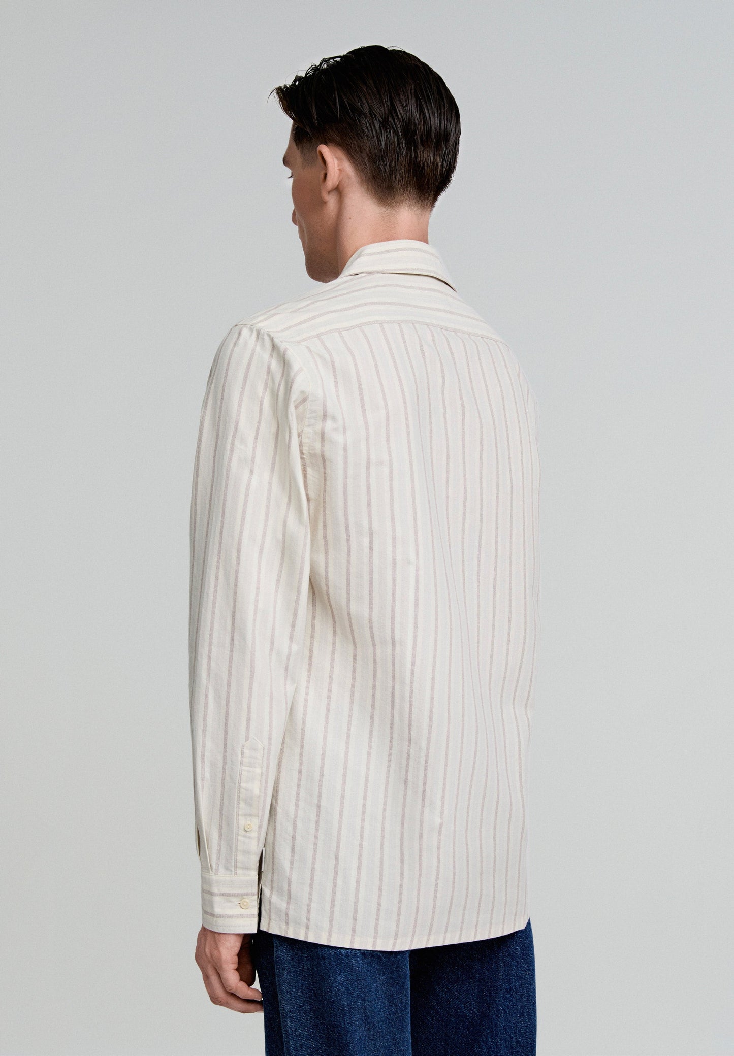 STRIPED PREMIUM PYJAMA-STYLE SHIRT