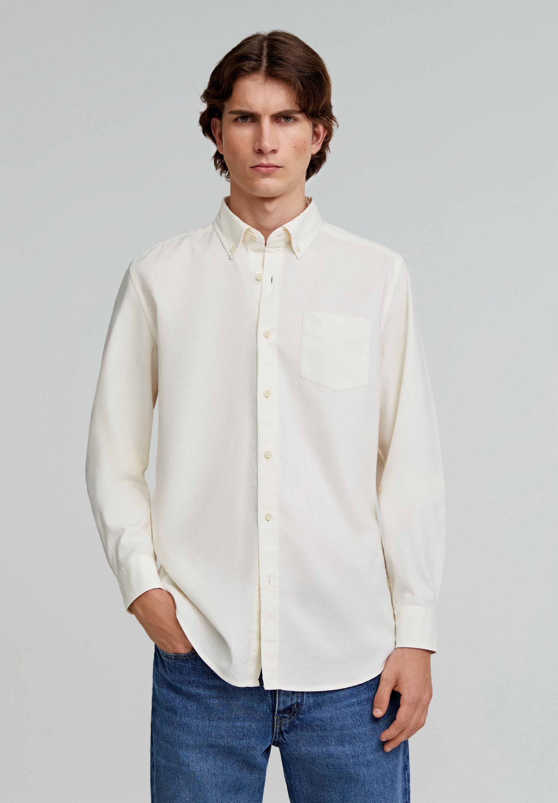 BUTTONED COLLAR SHIRT WITH SKULL