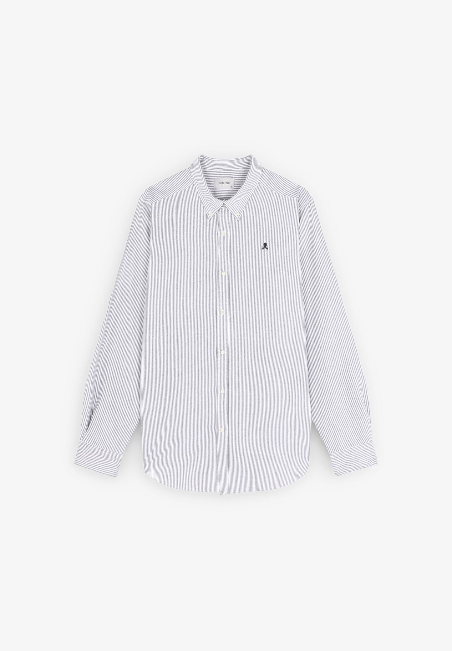 BUTTON COLLAR SKULL SHIRT