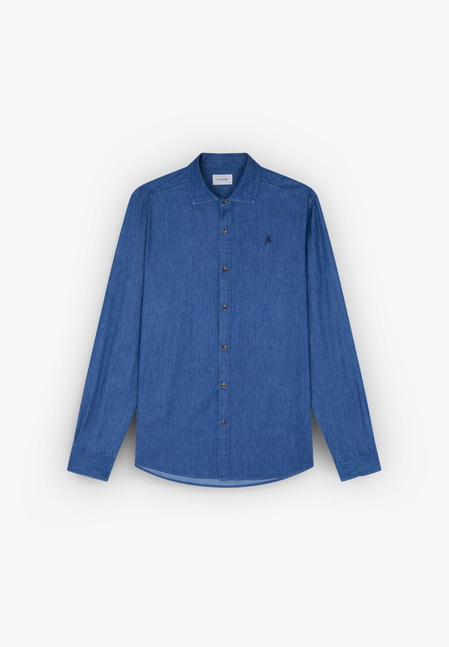 CONTRAST DENIM OXFORD SHIRT