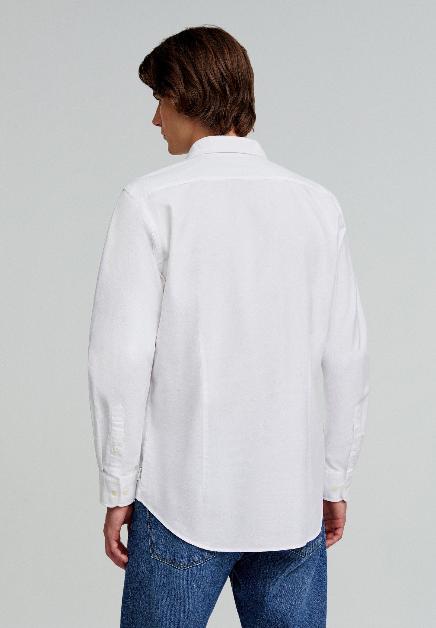 OXFORD SHIRT WITH CONTRAST SKULL PRINT