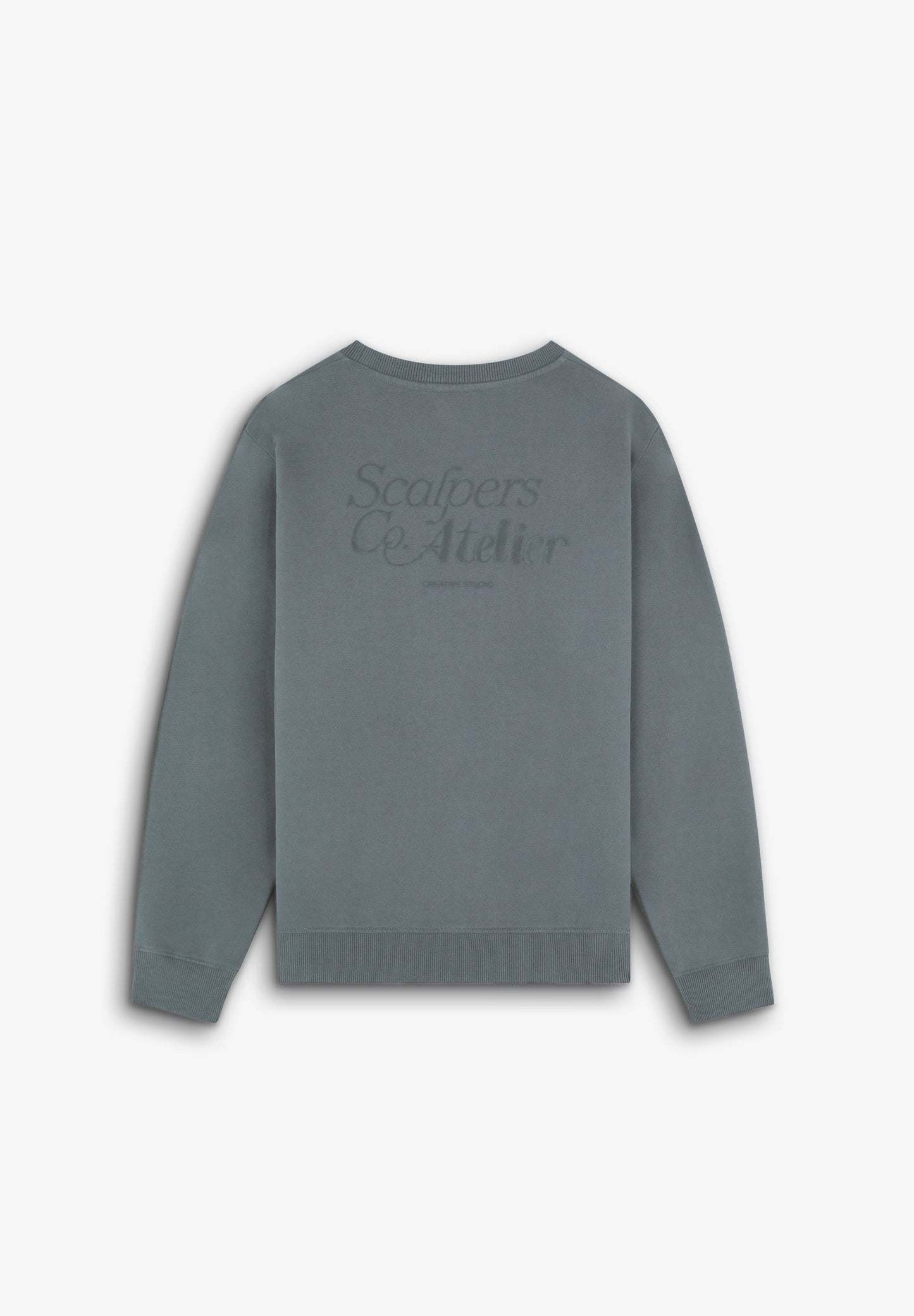 SWEATSHIRT WITH FLOCKED LOGO