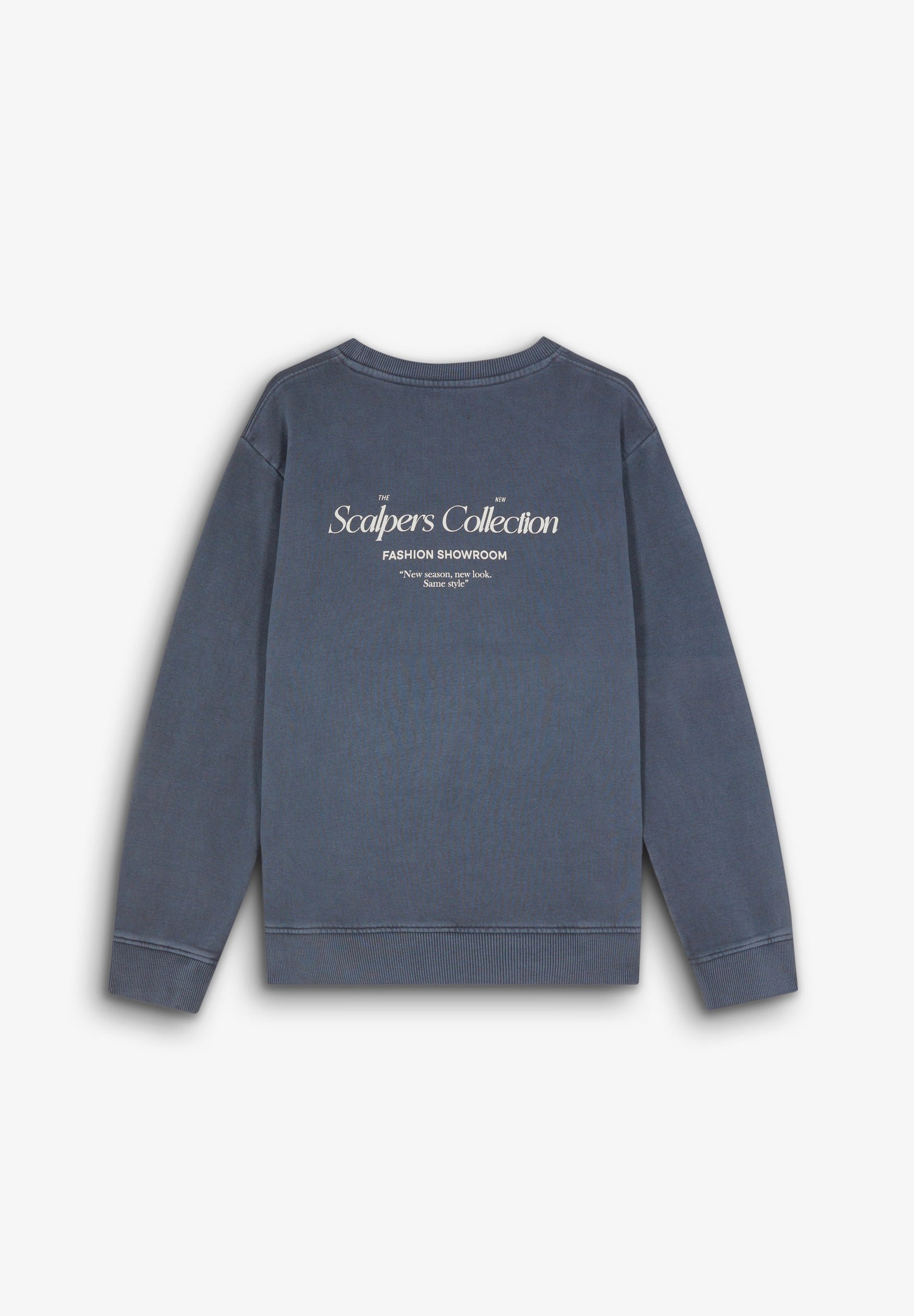 FADED SWEATSHIRT WITH LOGO PRINT