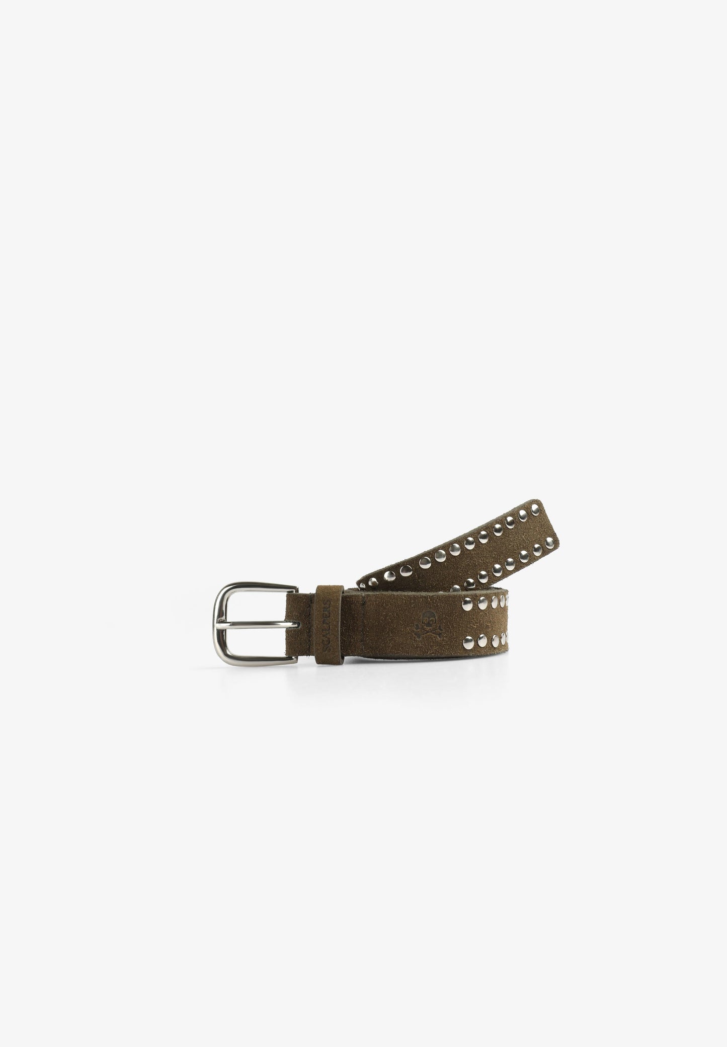 STUDDED SUEDE BELT