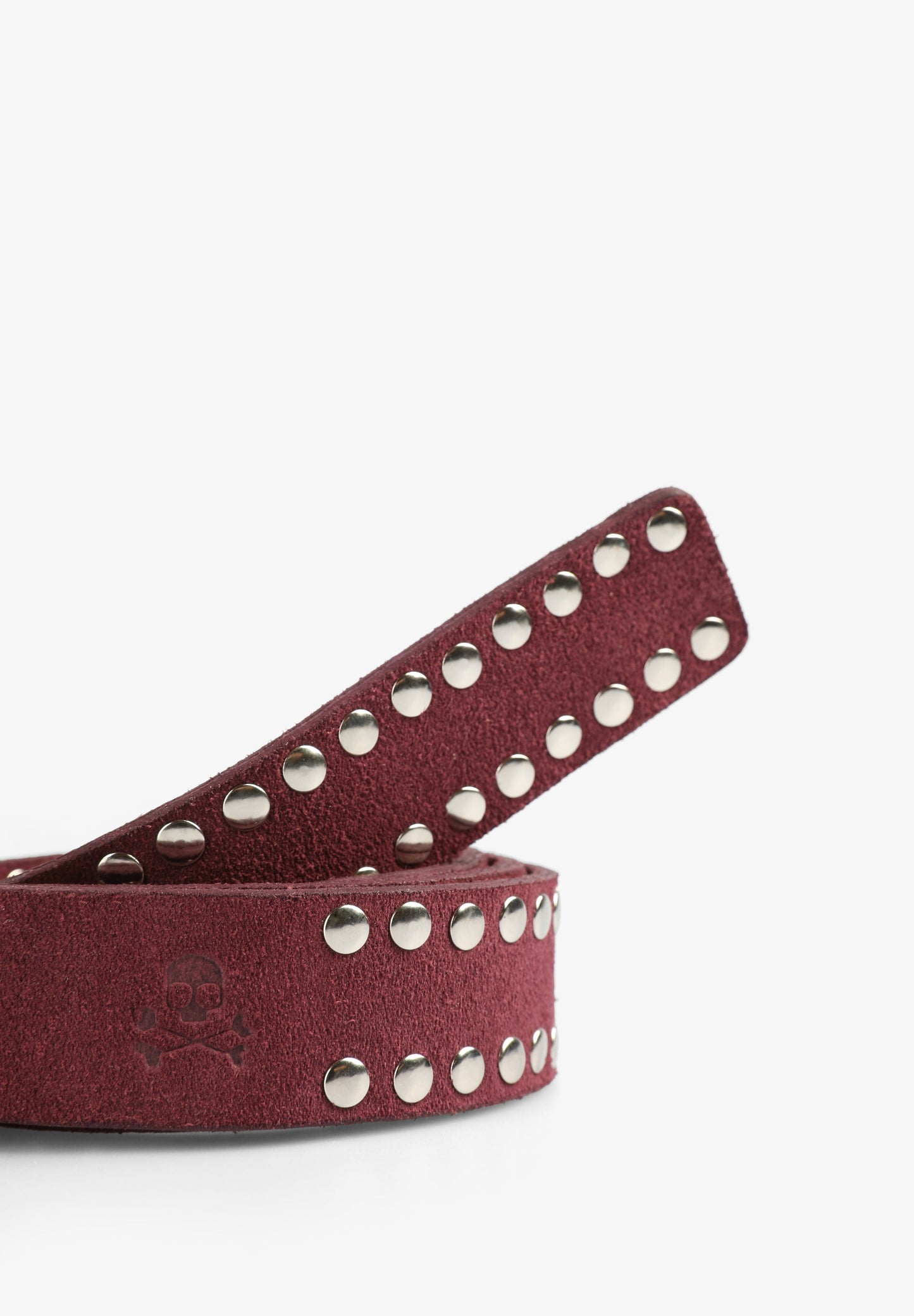 STUDDED SUEDE BELT