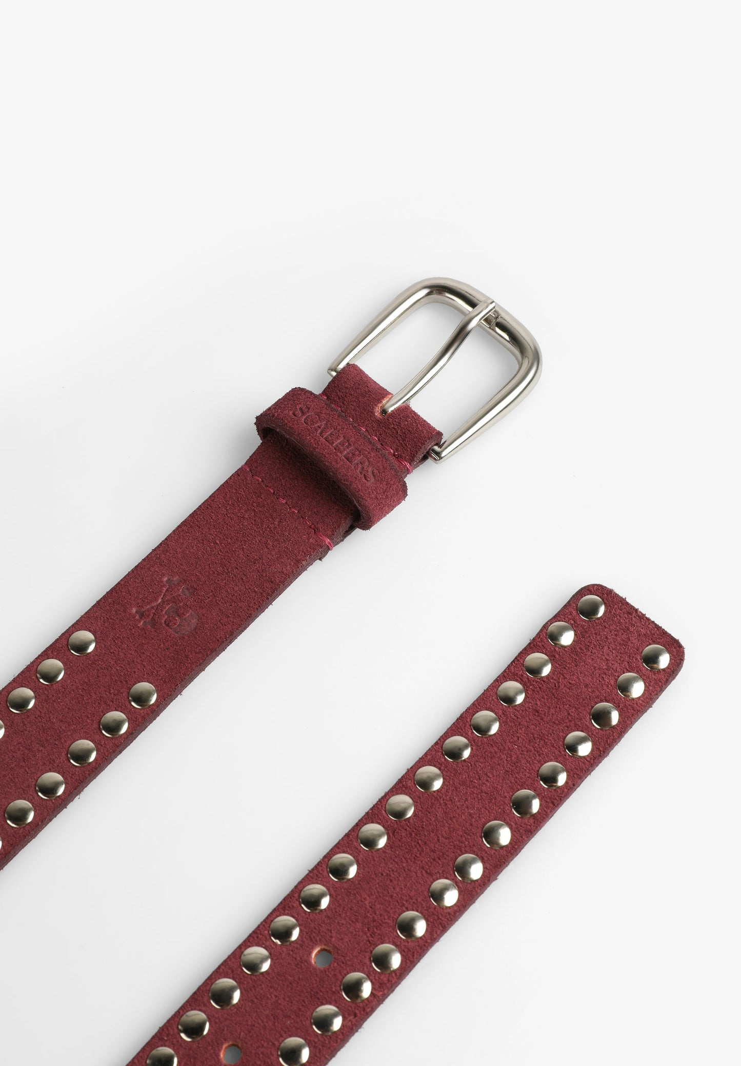 STUDDED SUEDE BELT