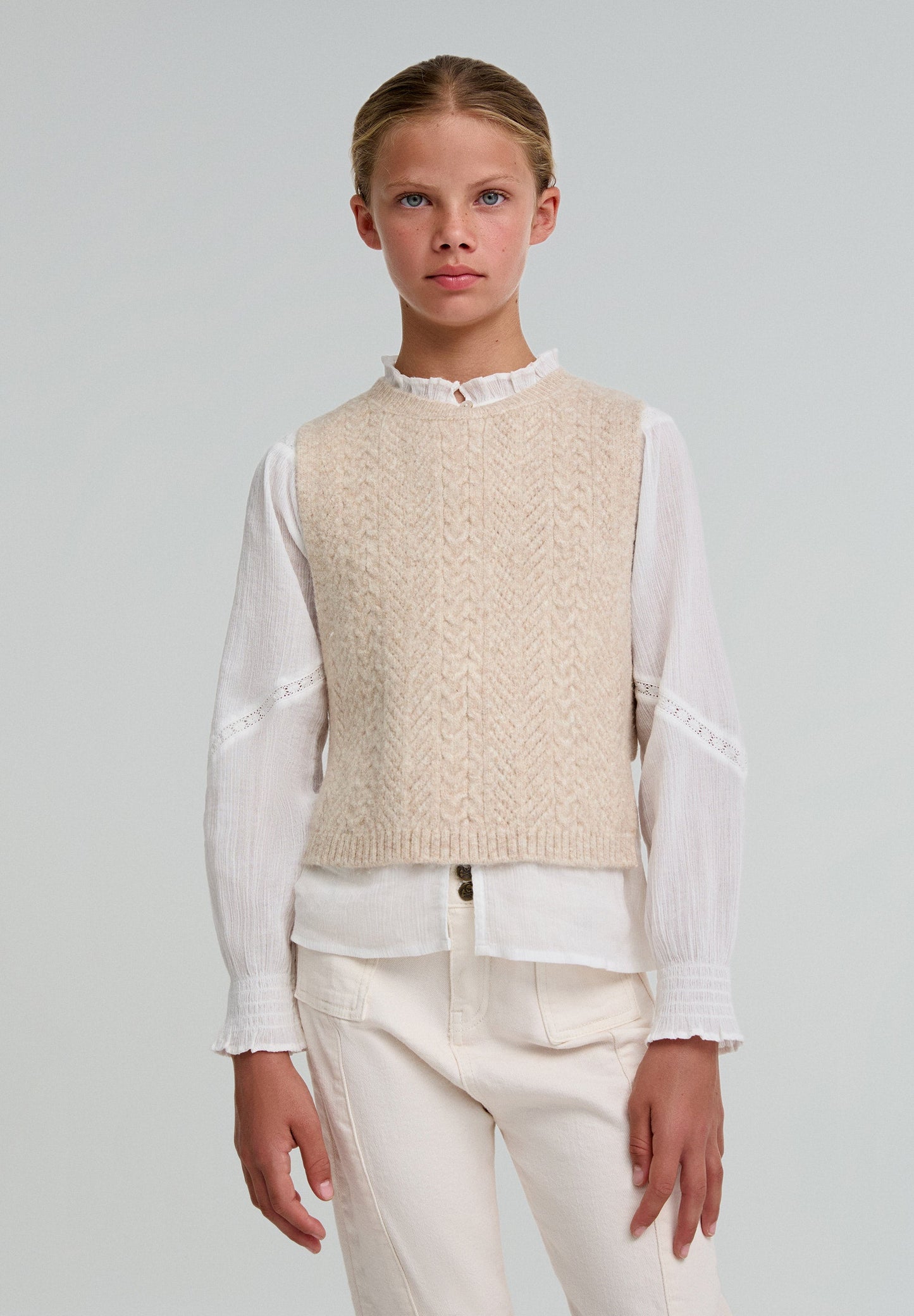 HERRINGBONE WOOL VEST