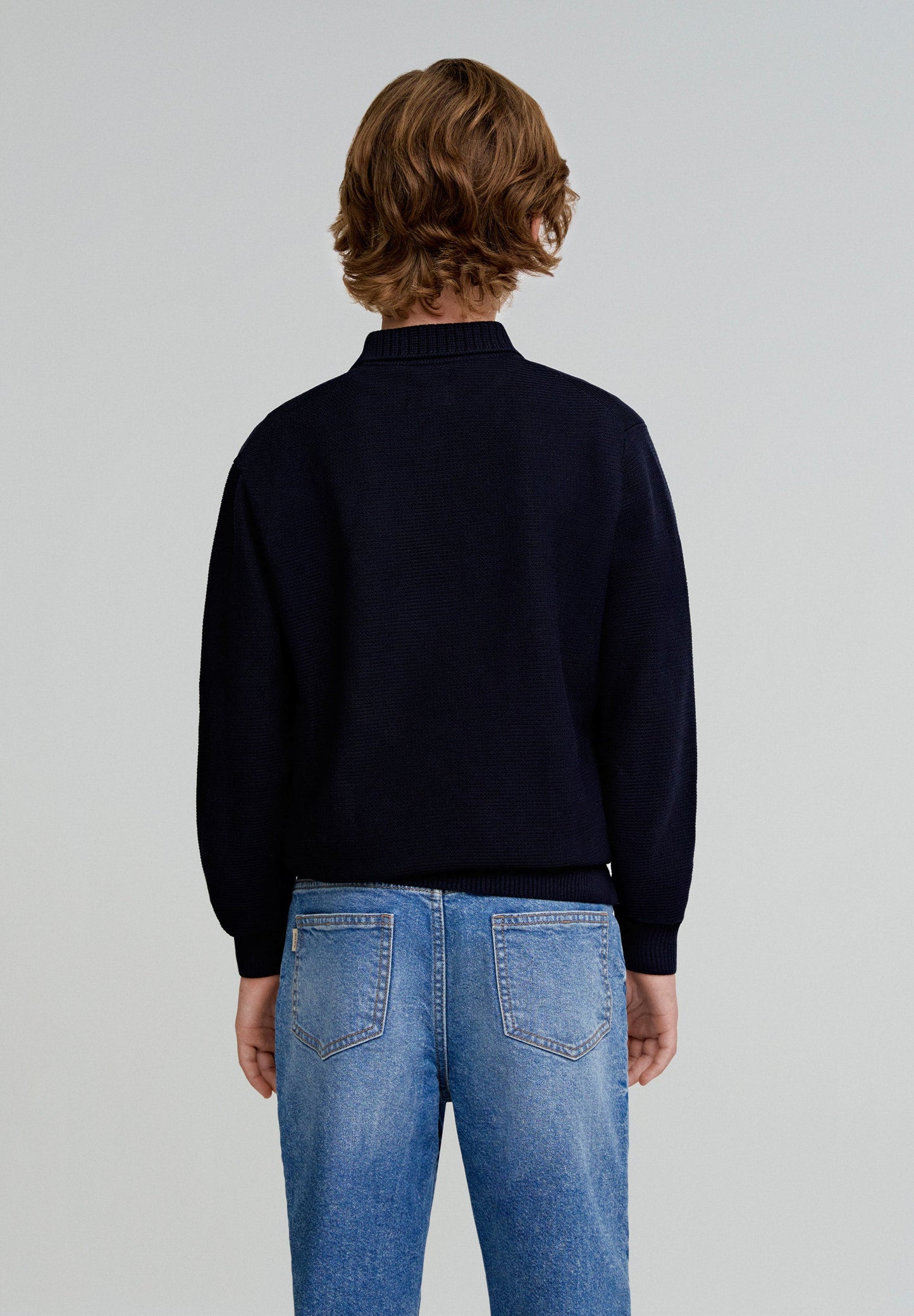 POLO SHIRT-STYLE SWEATER