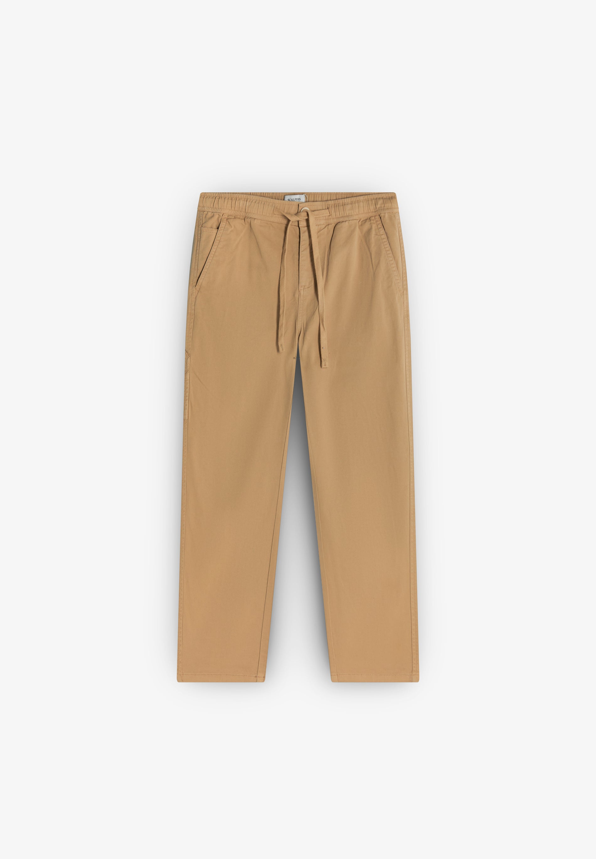 TROUSERS WITH TIE ELASTICATED TIE WAIST