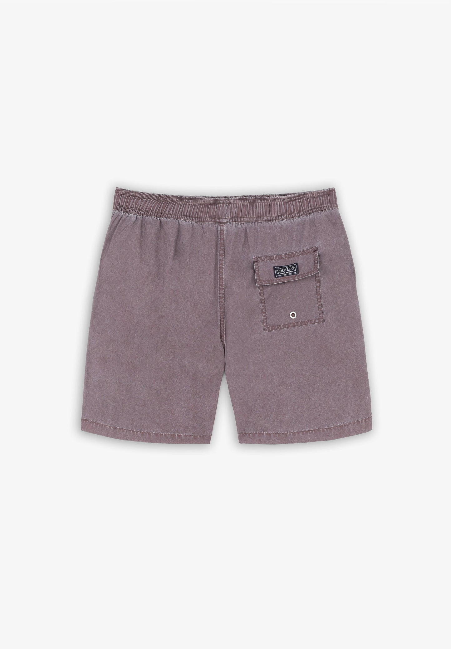 FADED SWIMMING TRUNKS WITH EMBROIDERED SKULL