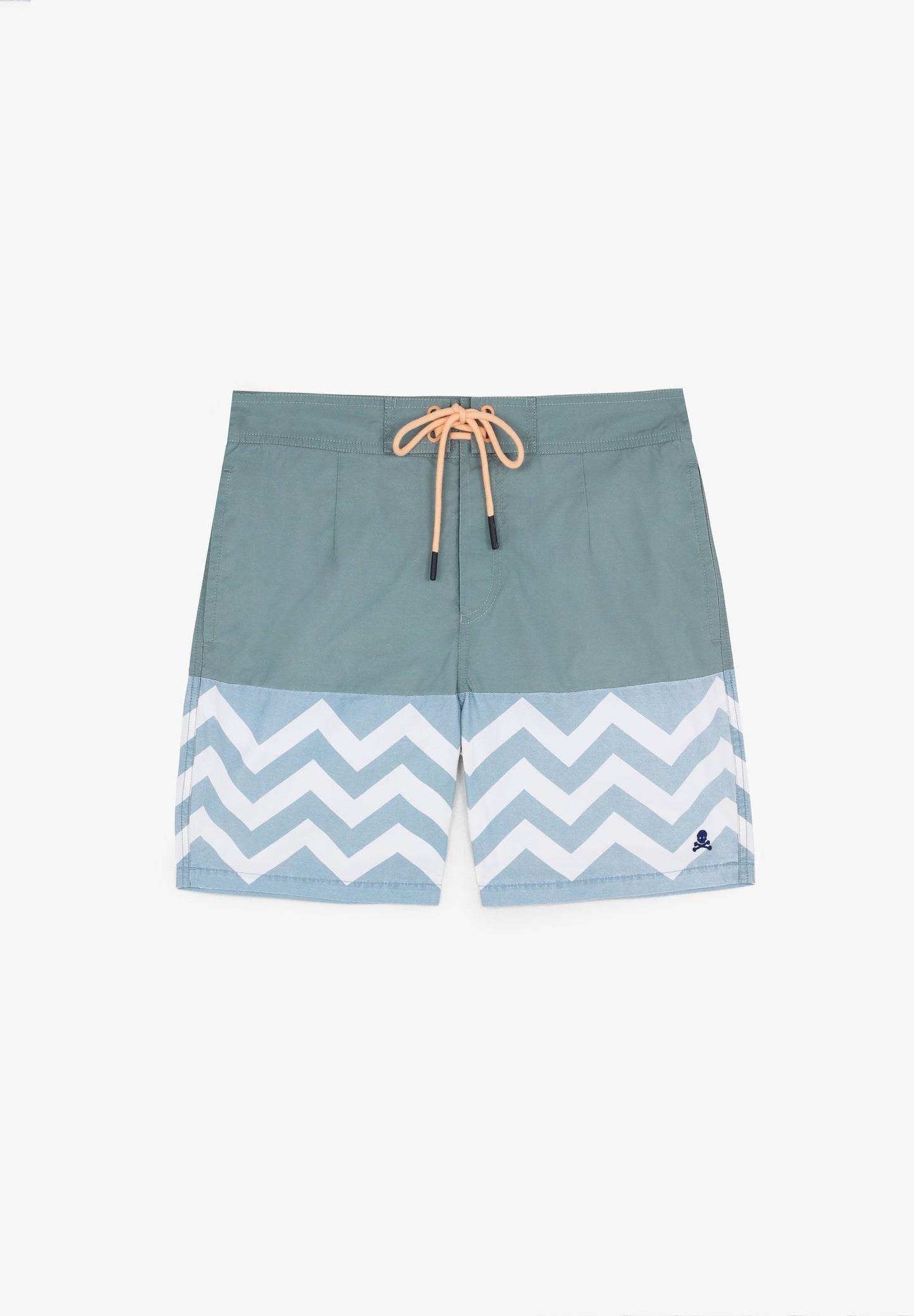 ZIGZAG PRINT SWIMMING TRUNKS