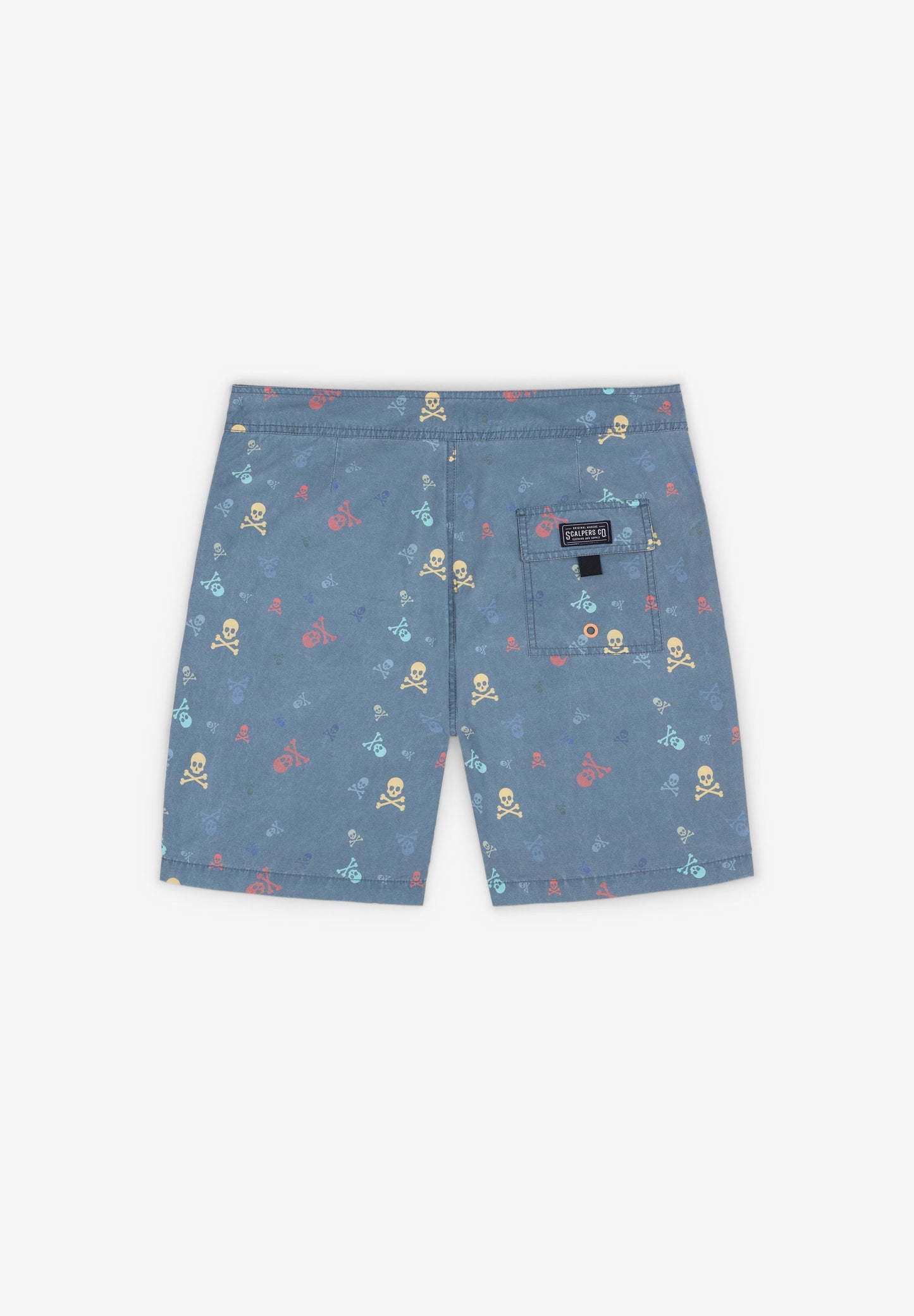 FADED SWIMMING TRUNKS WITH SKULLS