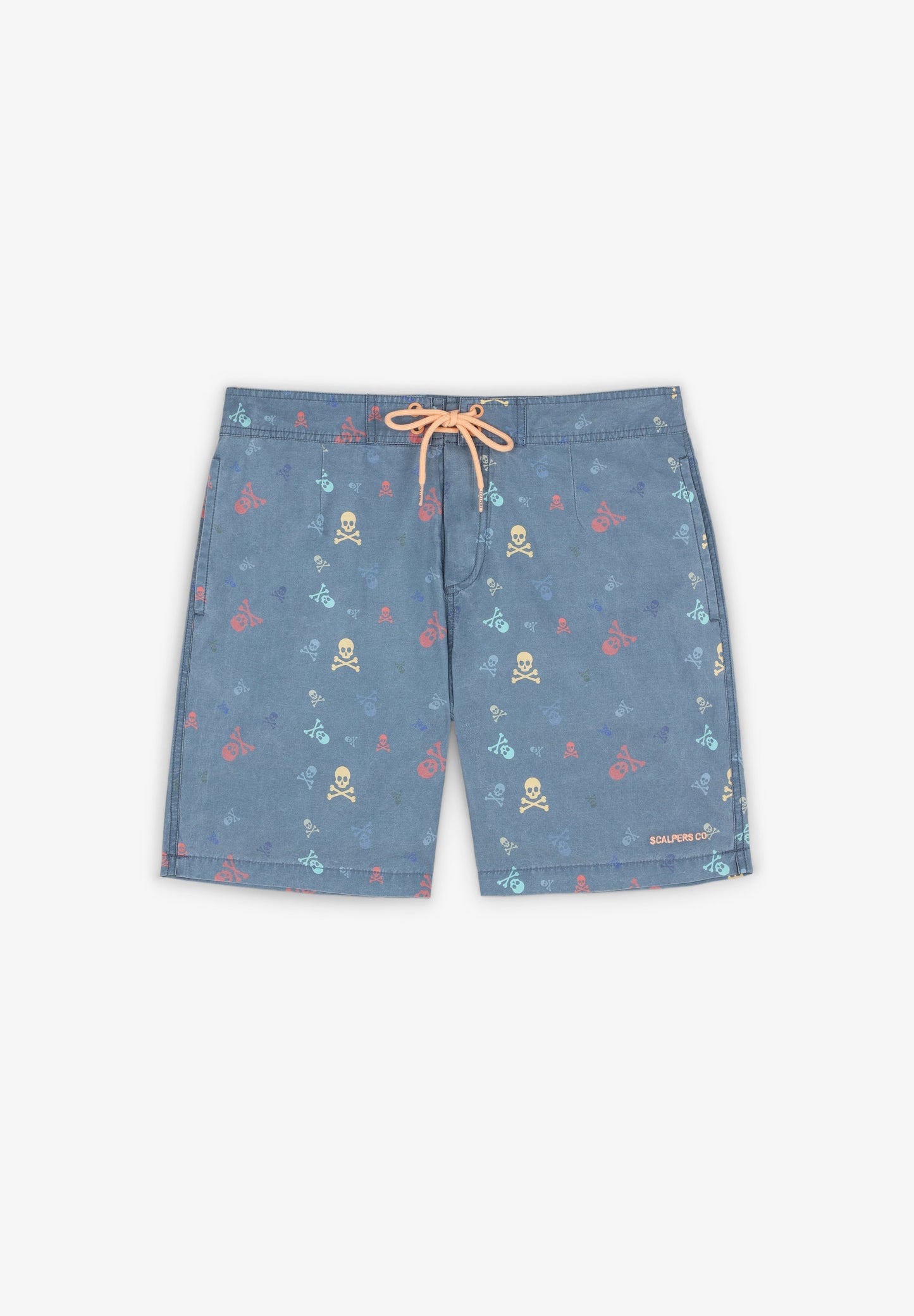 FADED SWIMMING TRUNKS WITH SKULLS