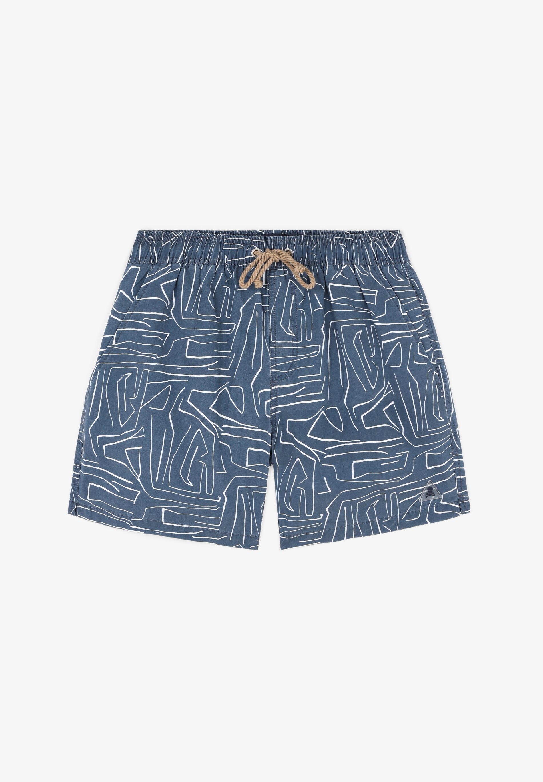 STRIPED SWIMMING TRUNKS