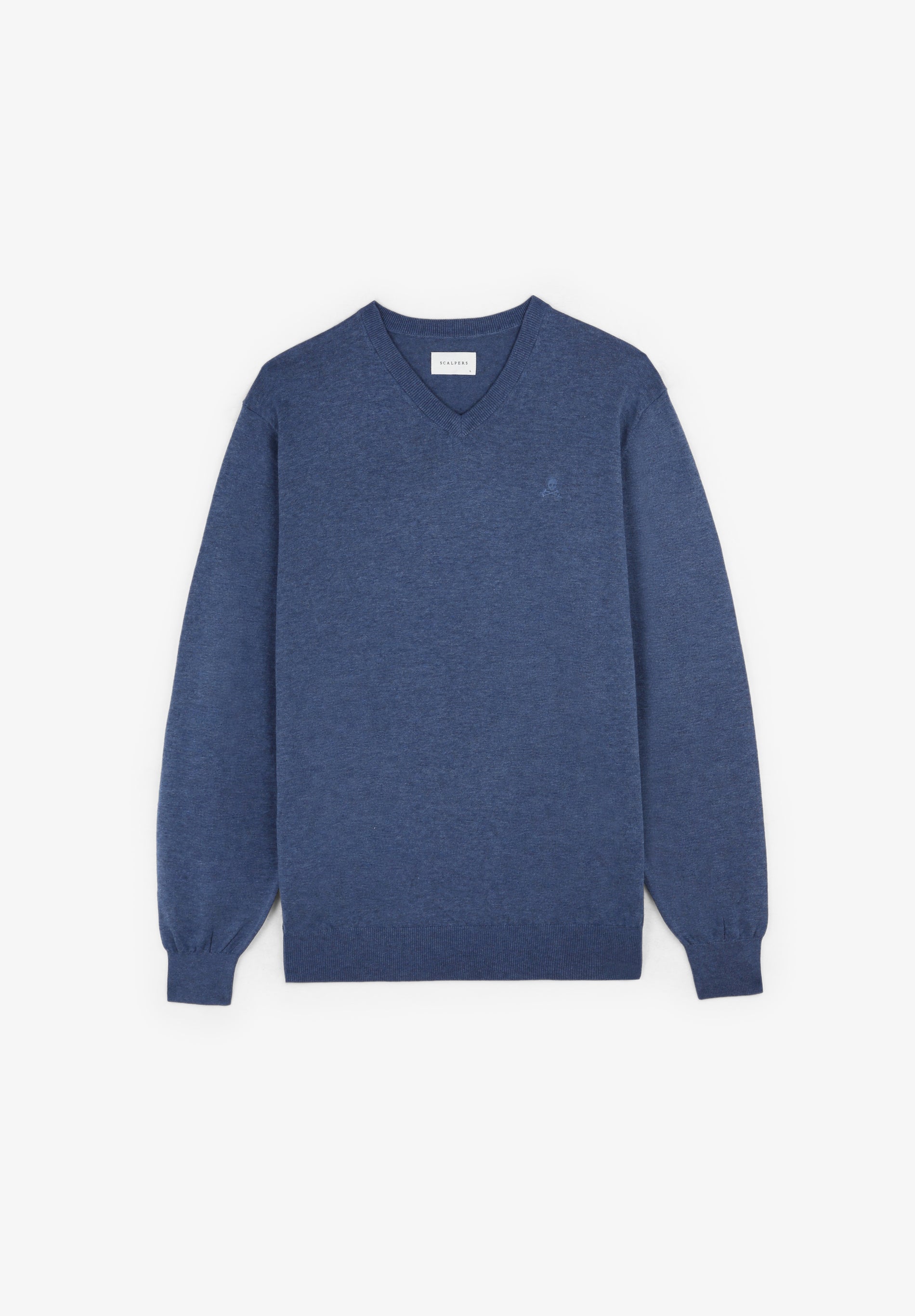 V-NECK SWEATER WITH SKULL
