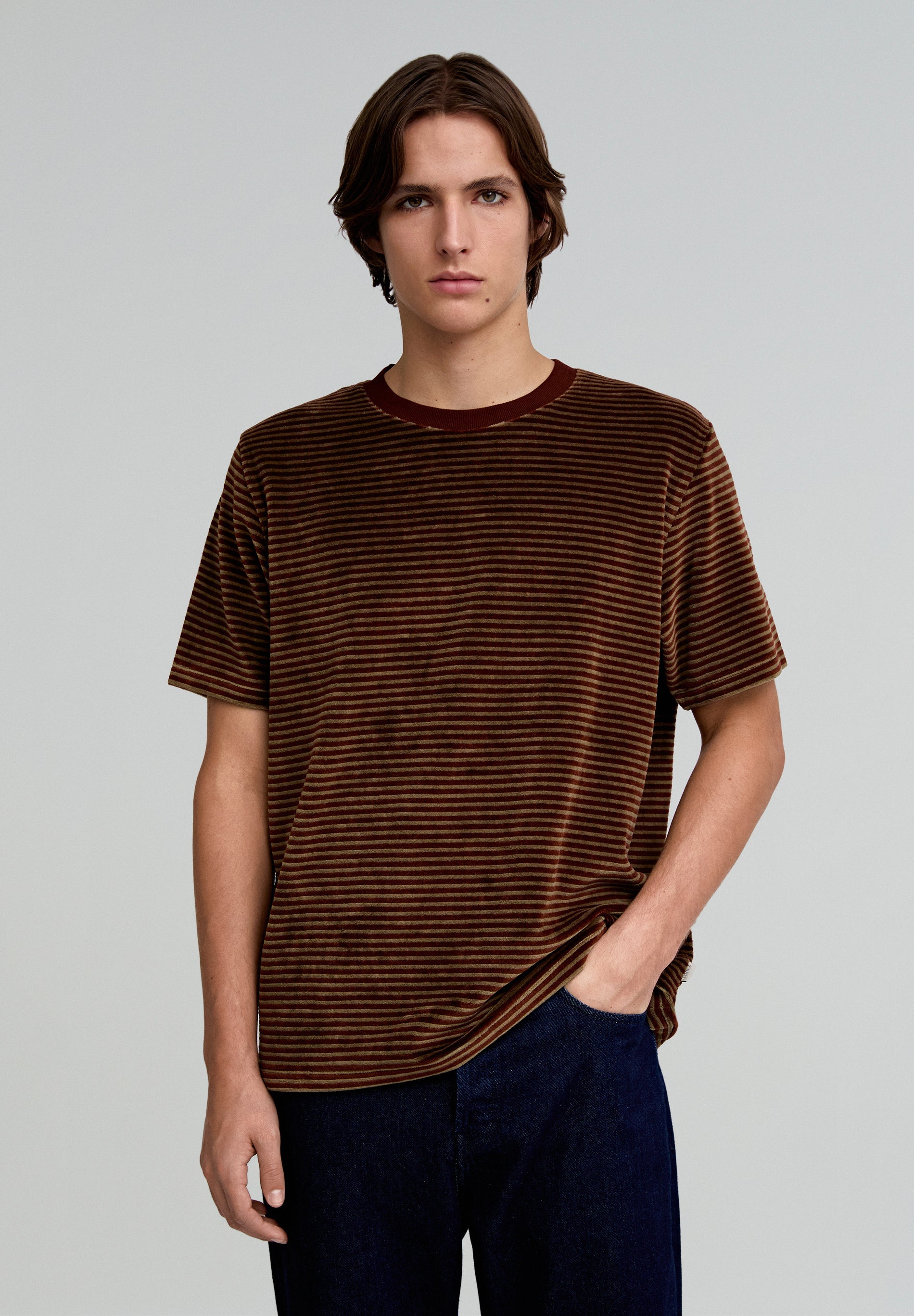 VELOURS STRIPES TEE