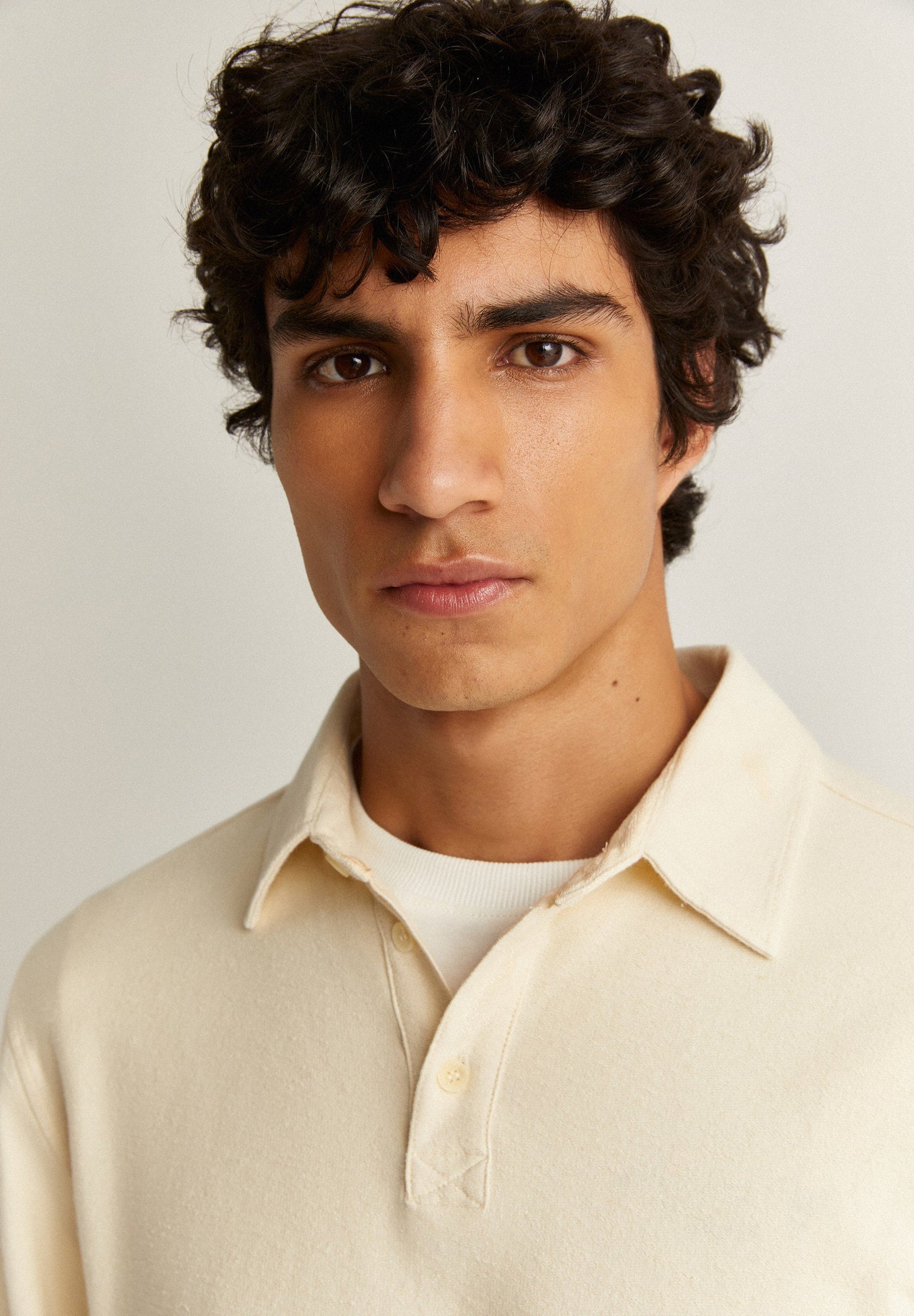 LONG SLEEVE COTTON POLO SHIRT