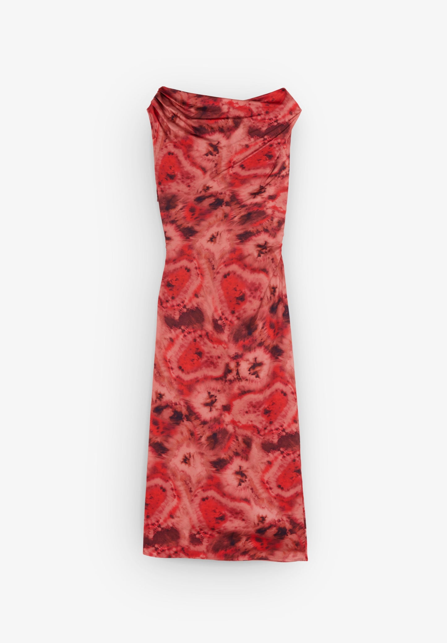 FLOWING TIE DYE MIDI DRESS