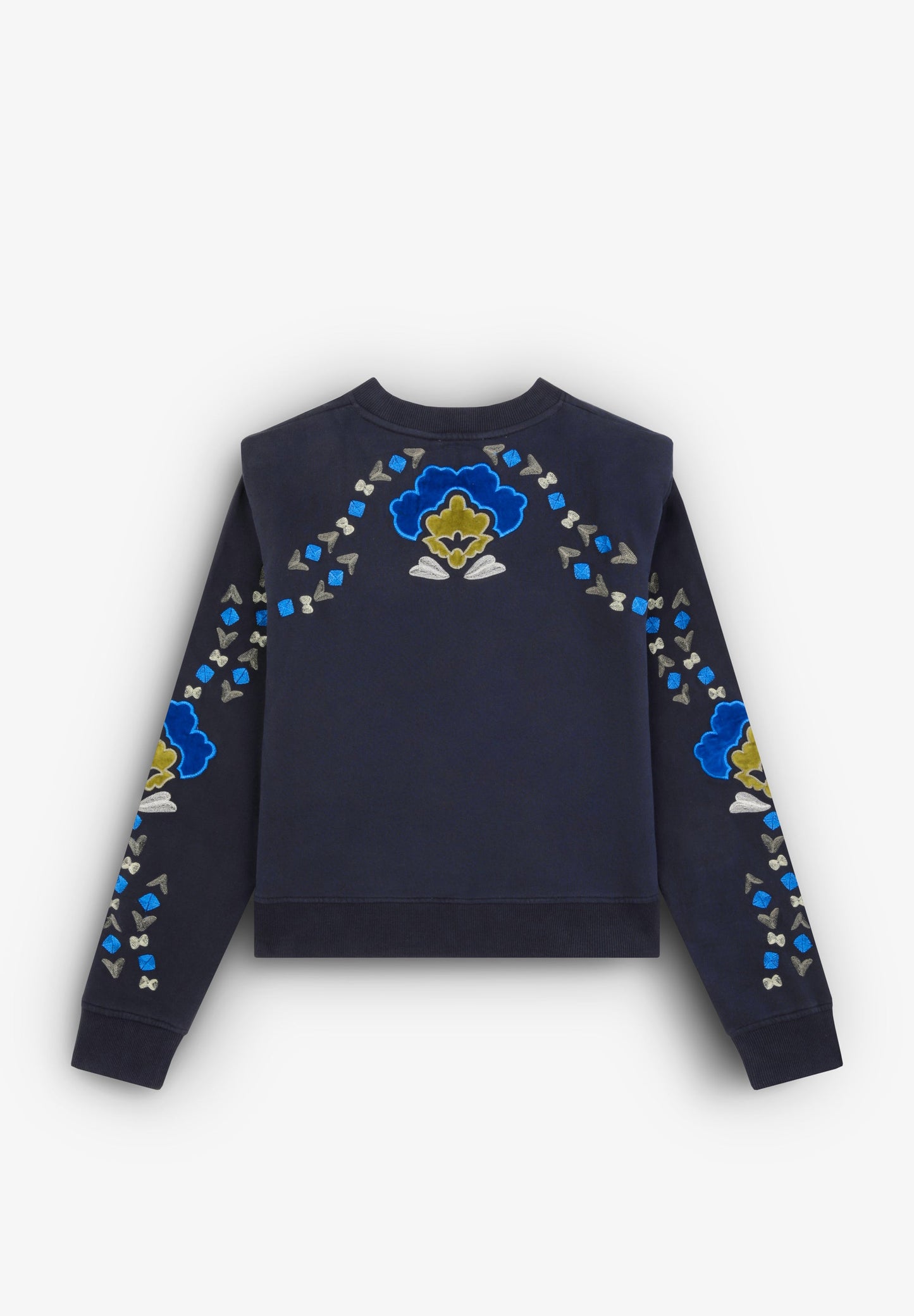 FLOWER EMB SWEATER