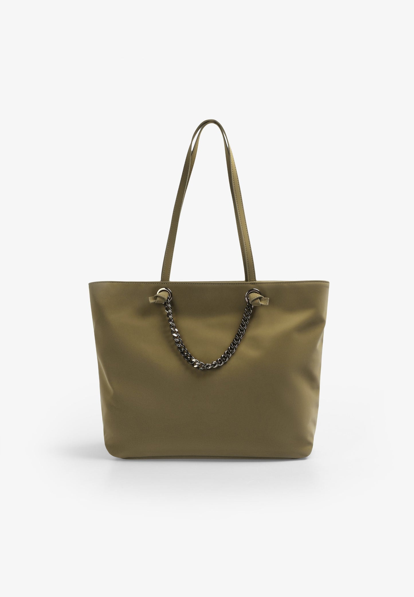 TOTE BAG WITH CHAIN DETAIL