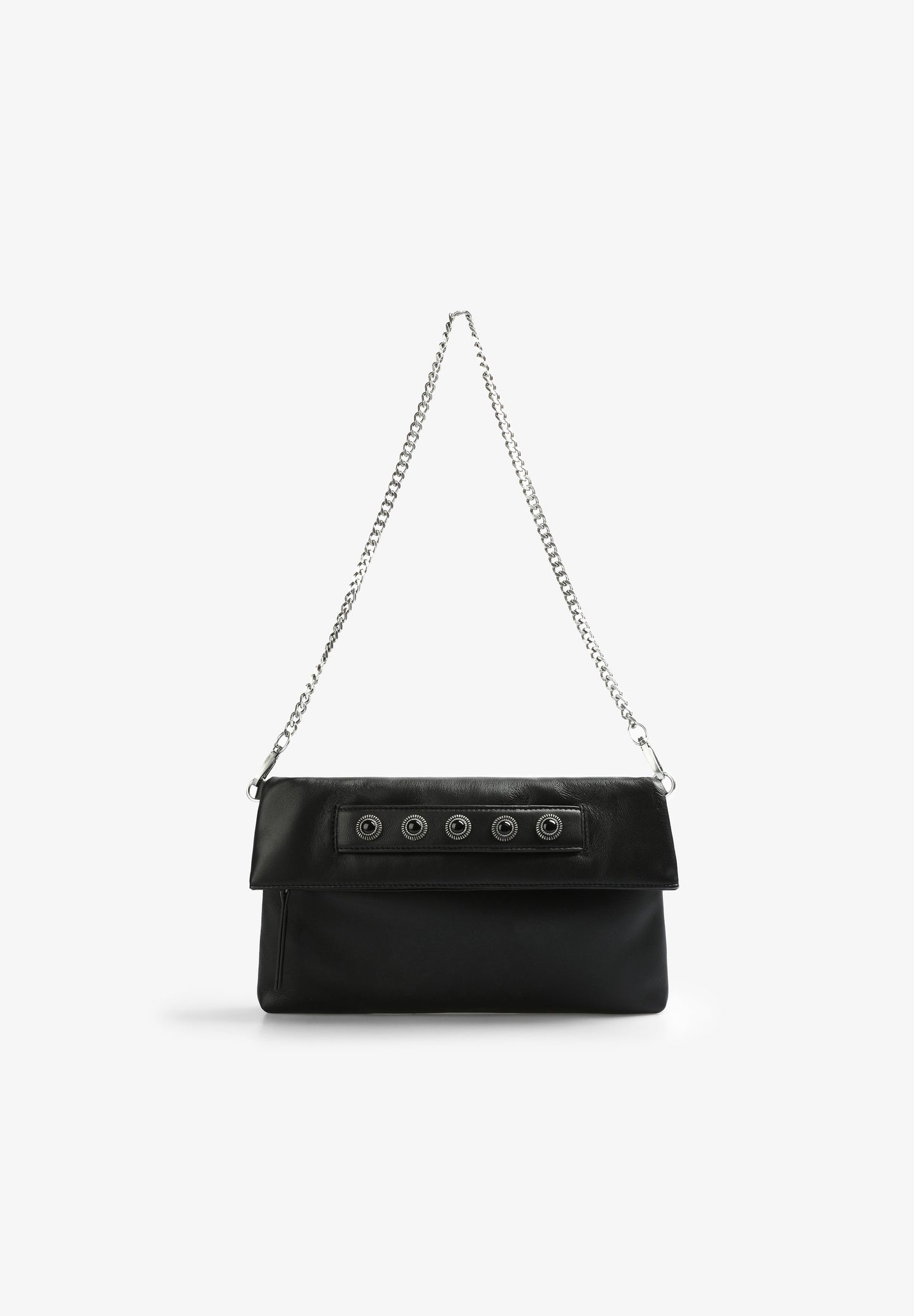 MINI LEATHER BAG WITH GEM STUDS