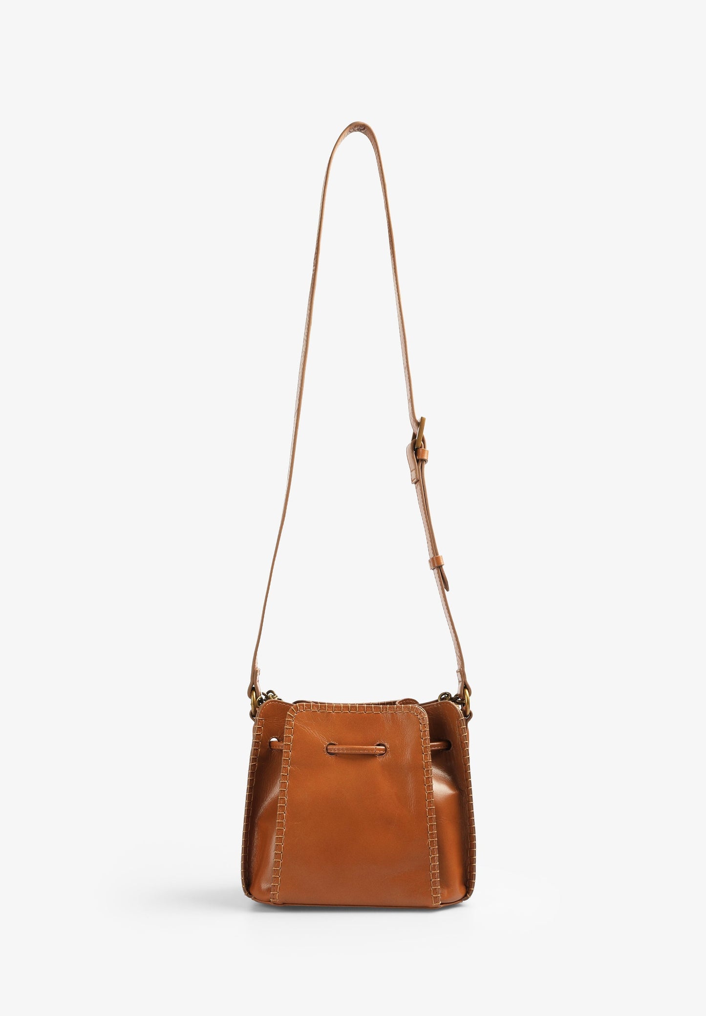 LEATHER BAG WITH TRIM DETAIL