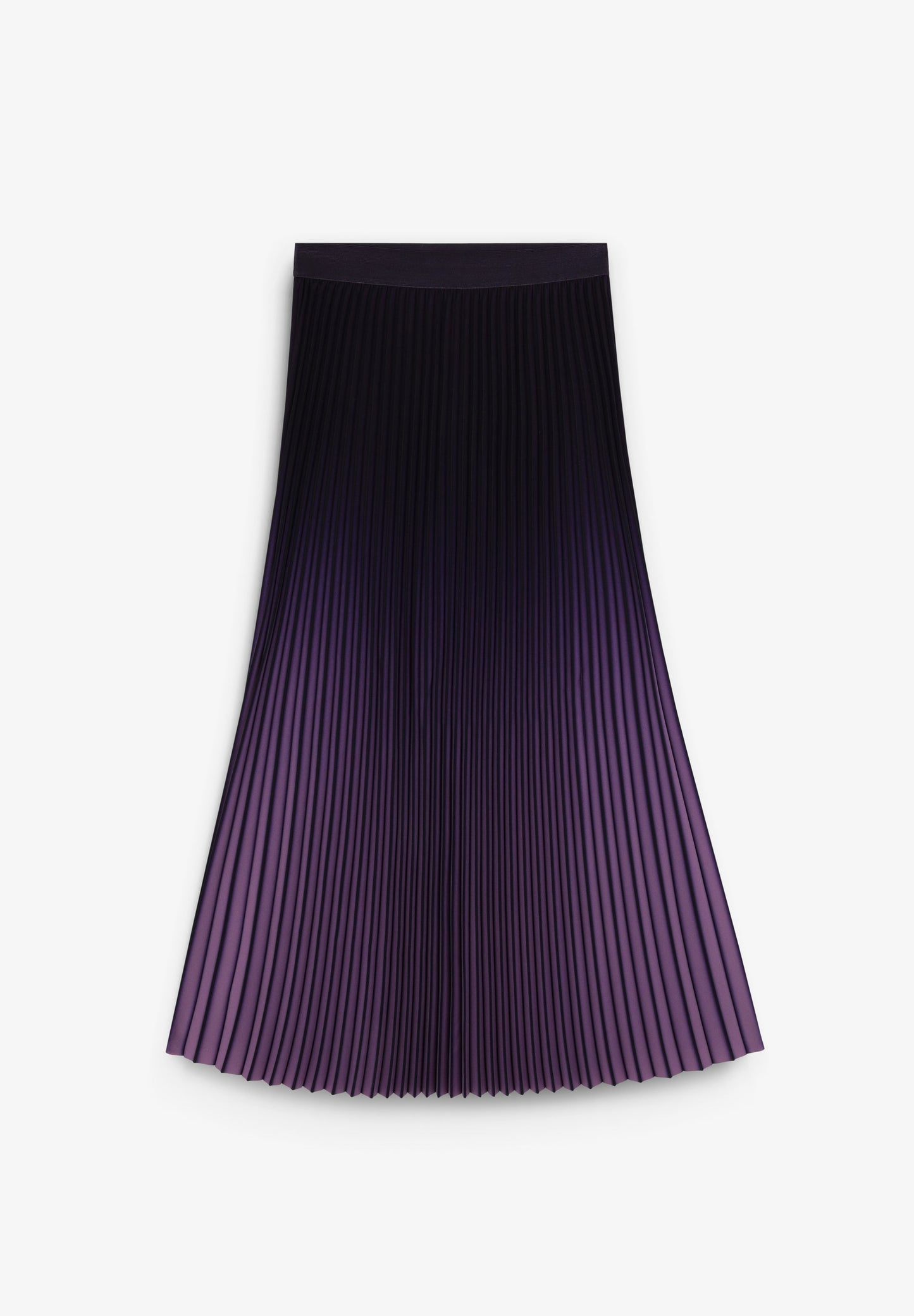 PLEATED TIE-DYE MIDI SKIRT