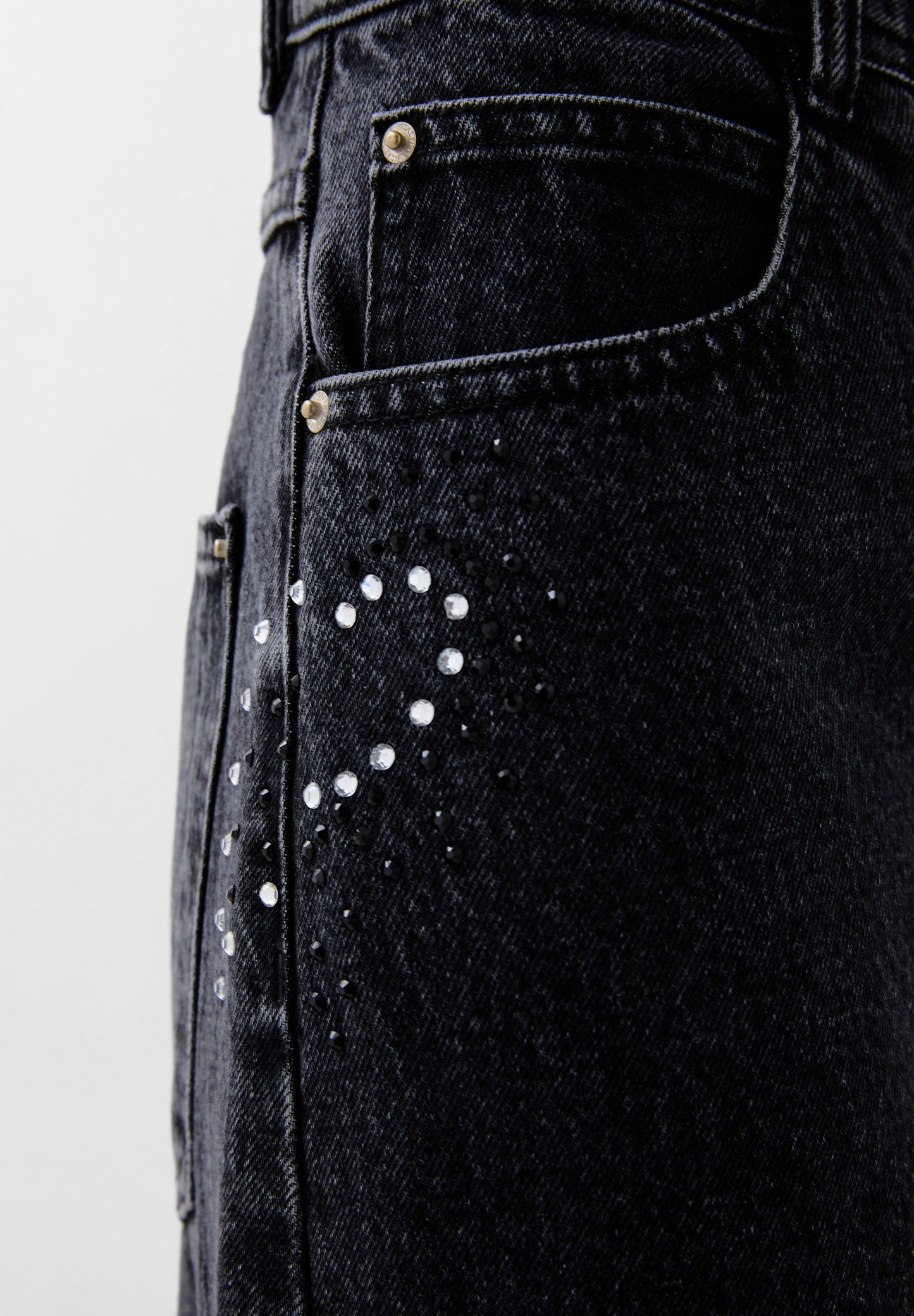 STUDS WAWES DENIM PANT