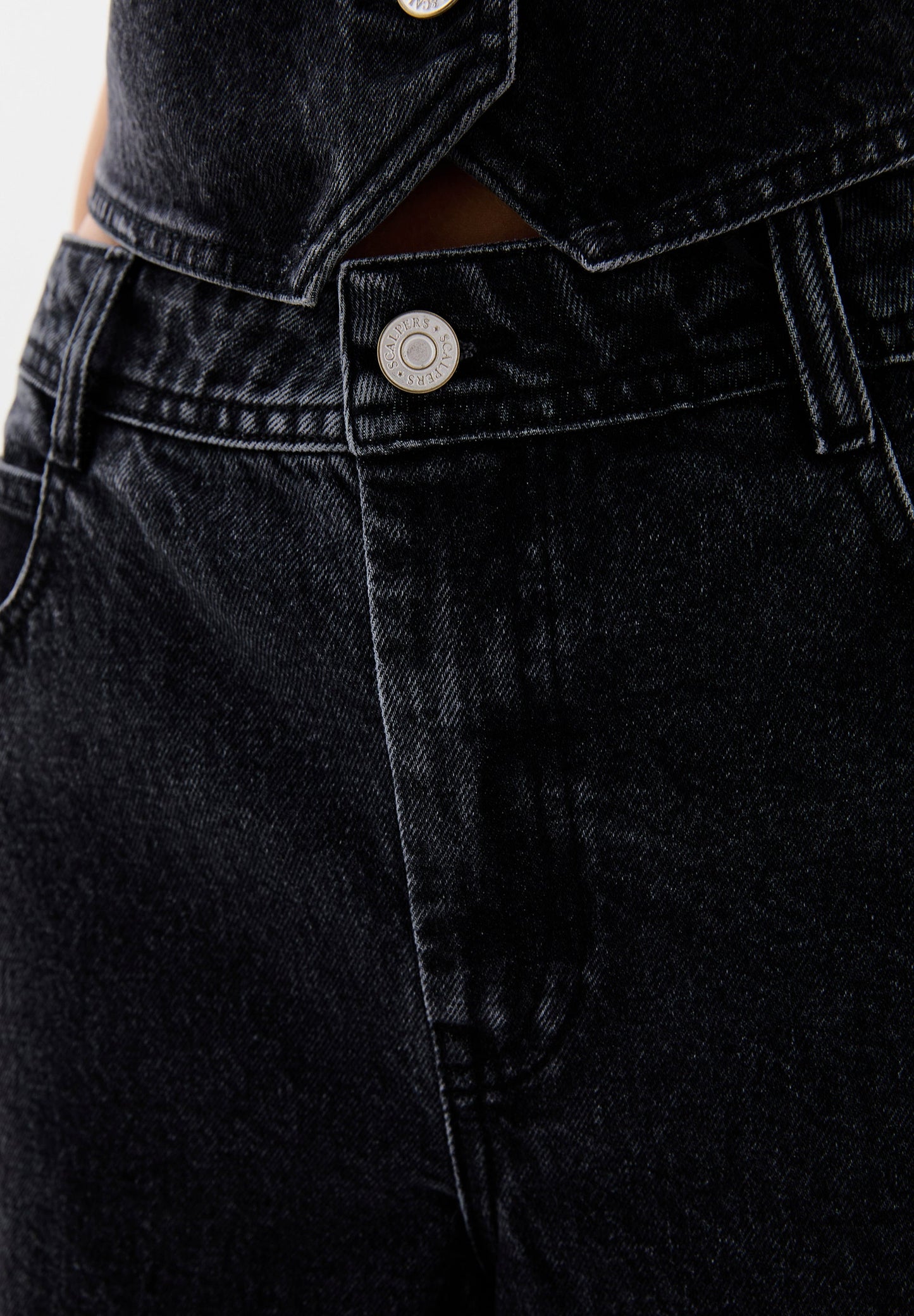 STUDS WAWES DENIM PANT