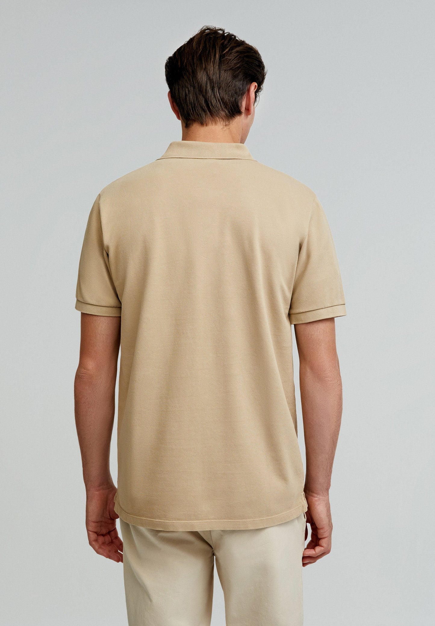 BASIC POLO SHIRT WITH SKULL DETAIL