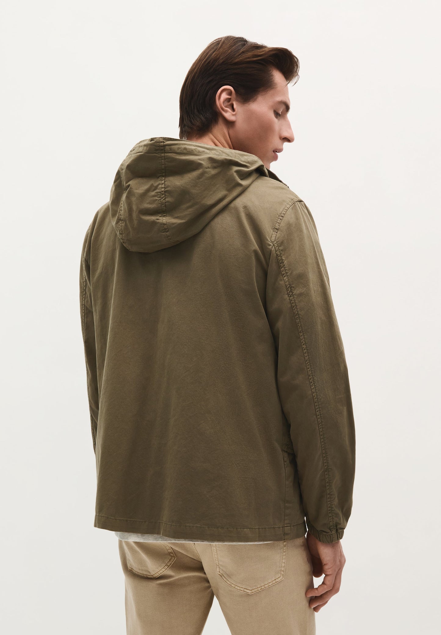 LIGHTWEIGHT COTTON JACKET WITH HOOD