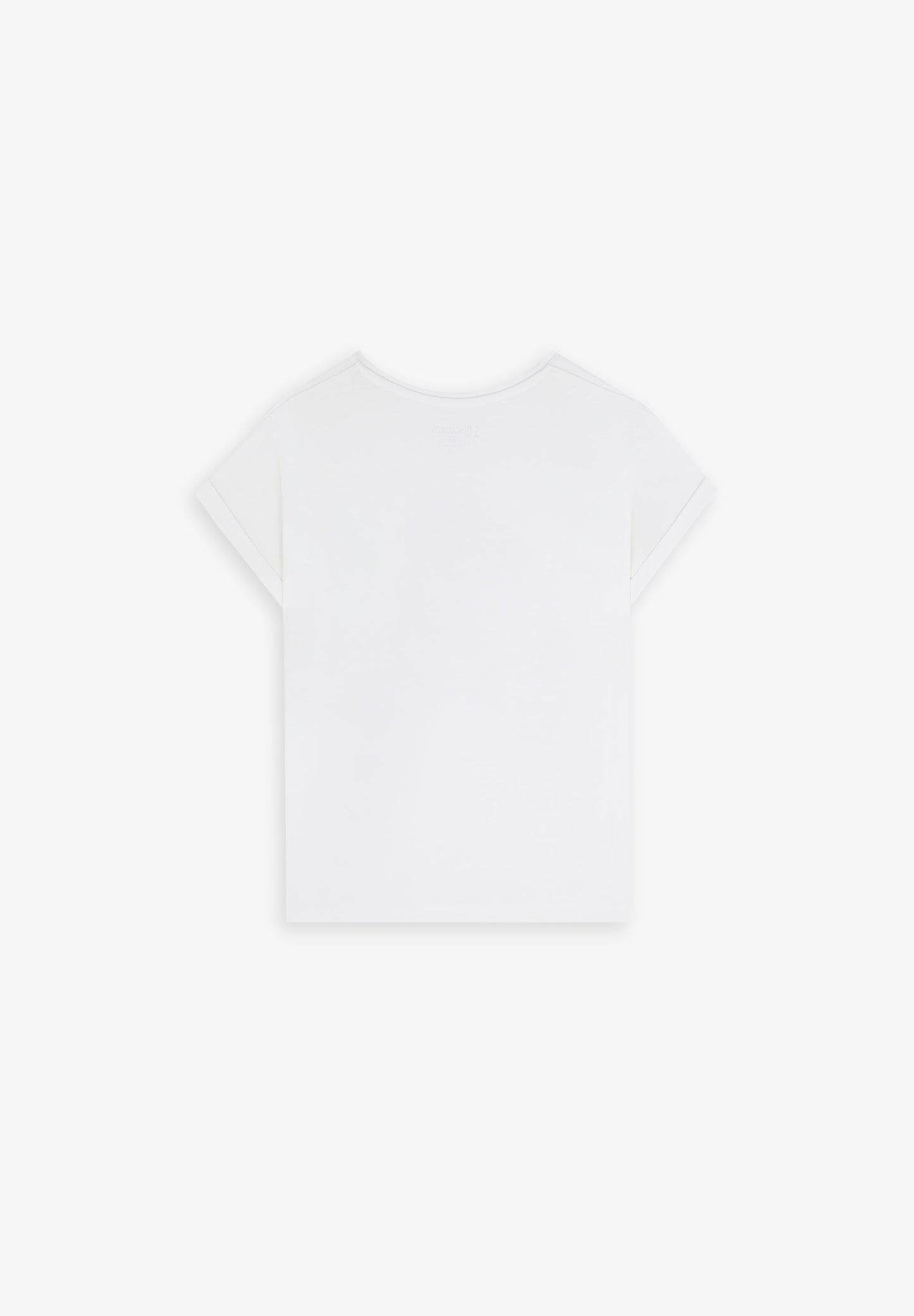 LOGO PRINT AND CRYSTALS T-SHIRT