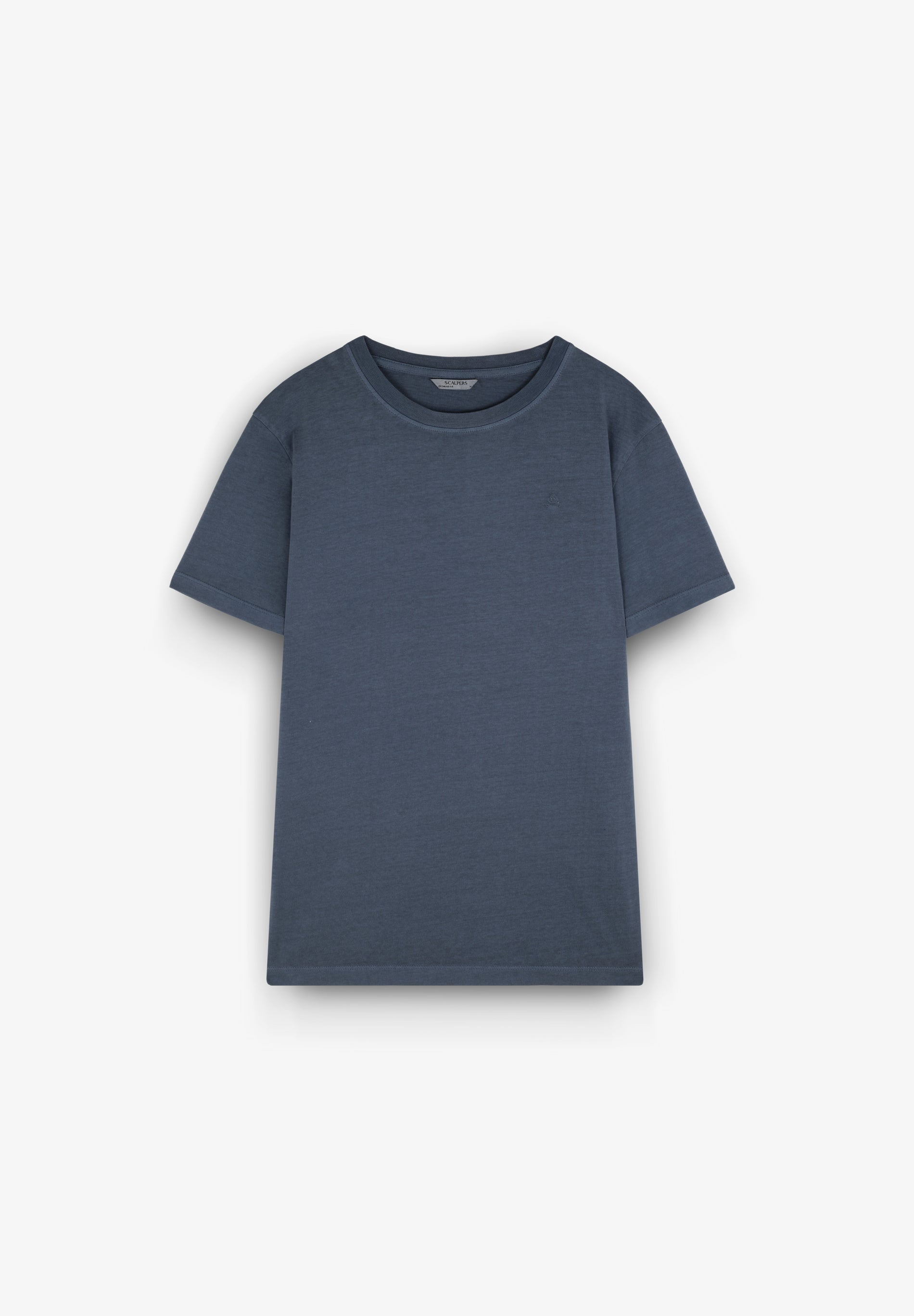 T-SHIRT WITH MATCHING EMBROIDERED SKULL