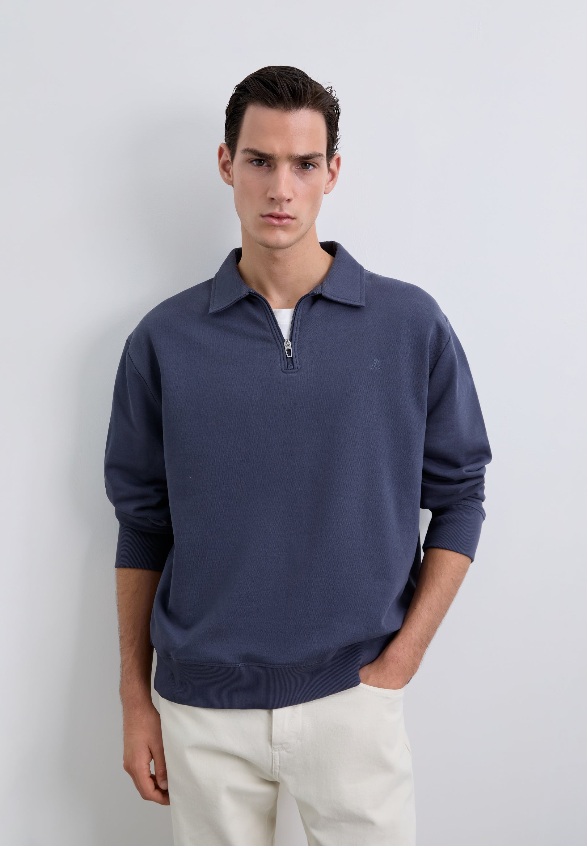 SCEASY MID ZIP SWEATER