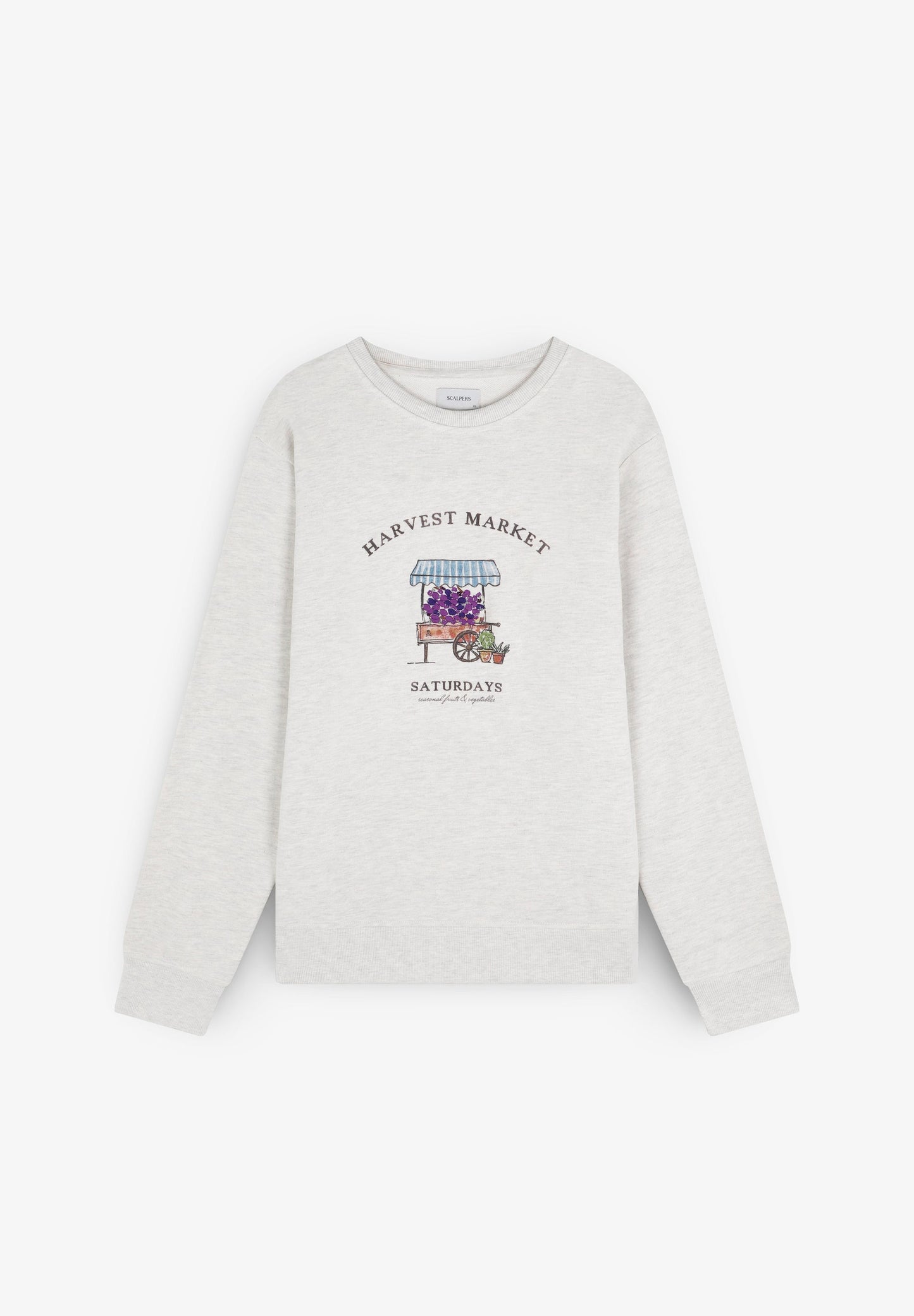 SWEATSHIRT WITH EMBROIDERED MOTIFS