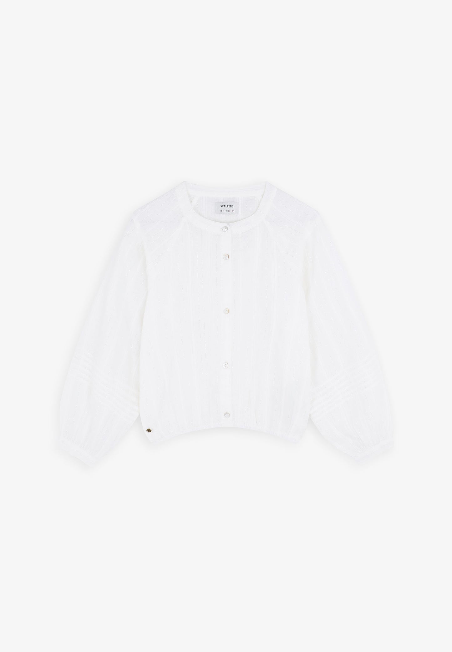 BLOUSE WITH STAND-UP COLLAR
