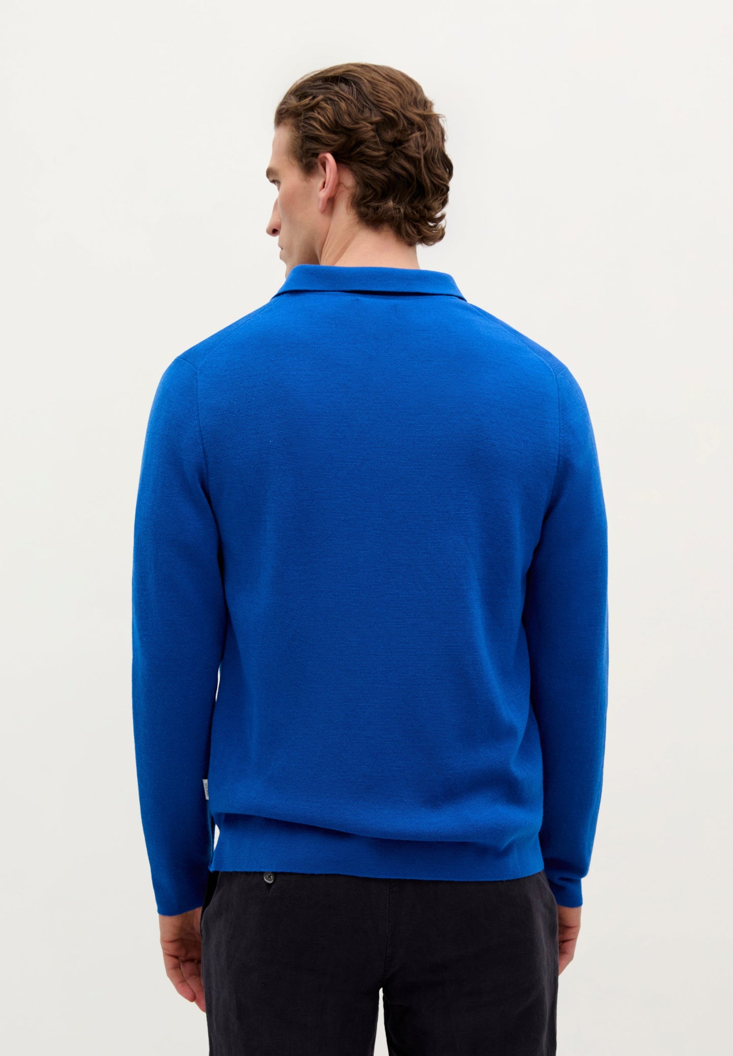 SWEATER WITH POLO SHIRT COLLAR