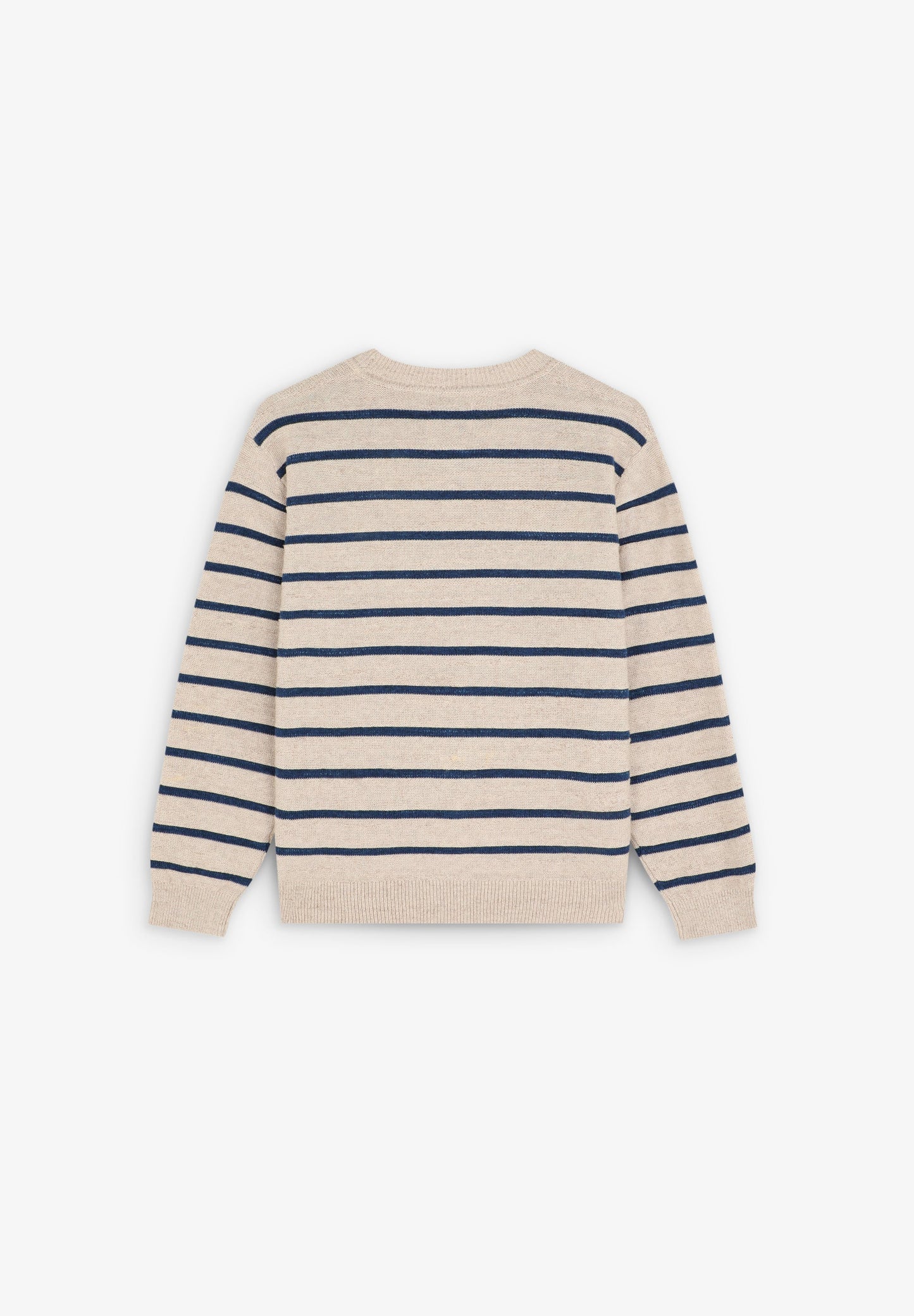 STRIPED ROUND NECK SWEATER