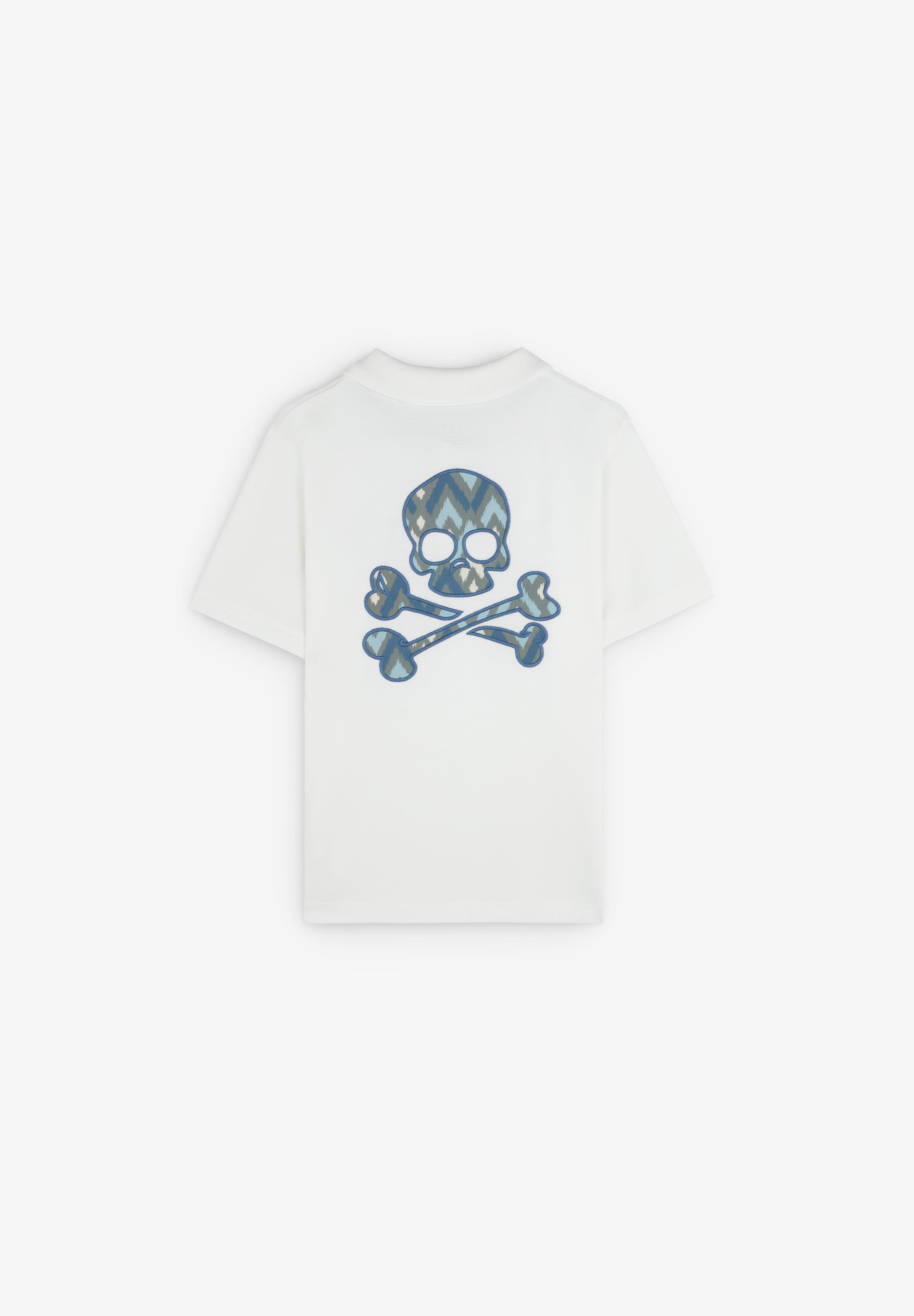 POLO SHIRT WITH SKULL BACK PRINT