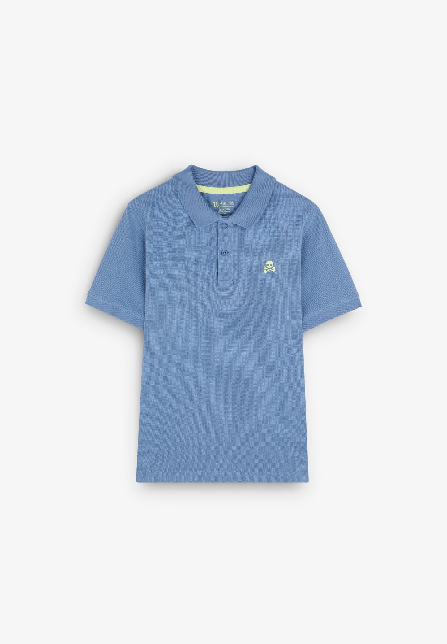 BASIC POLO SHIRT WITH SKULL DETAIL