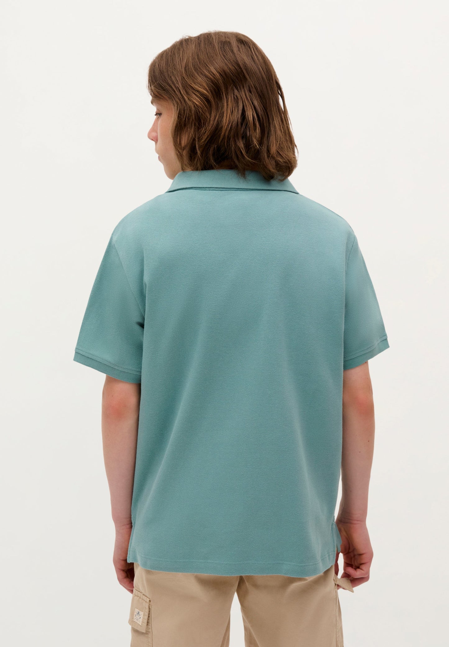 BASIC POLO SHIRT WITH SKULL DETAIL