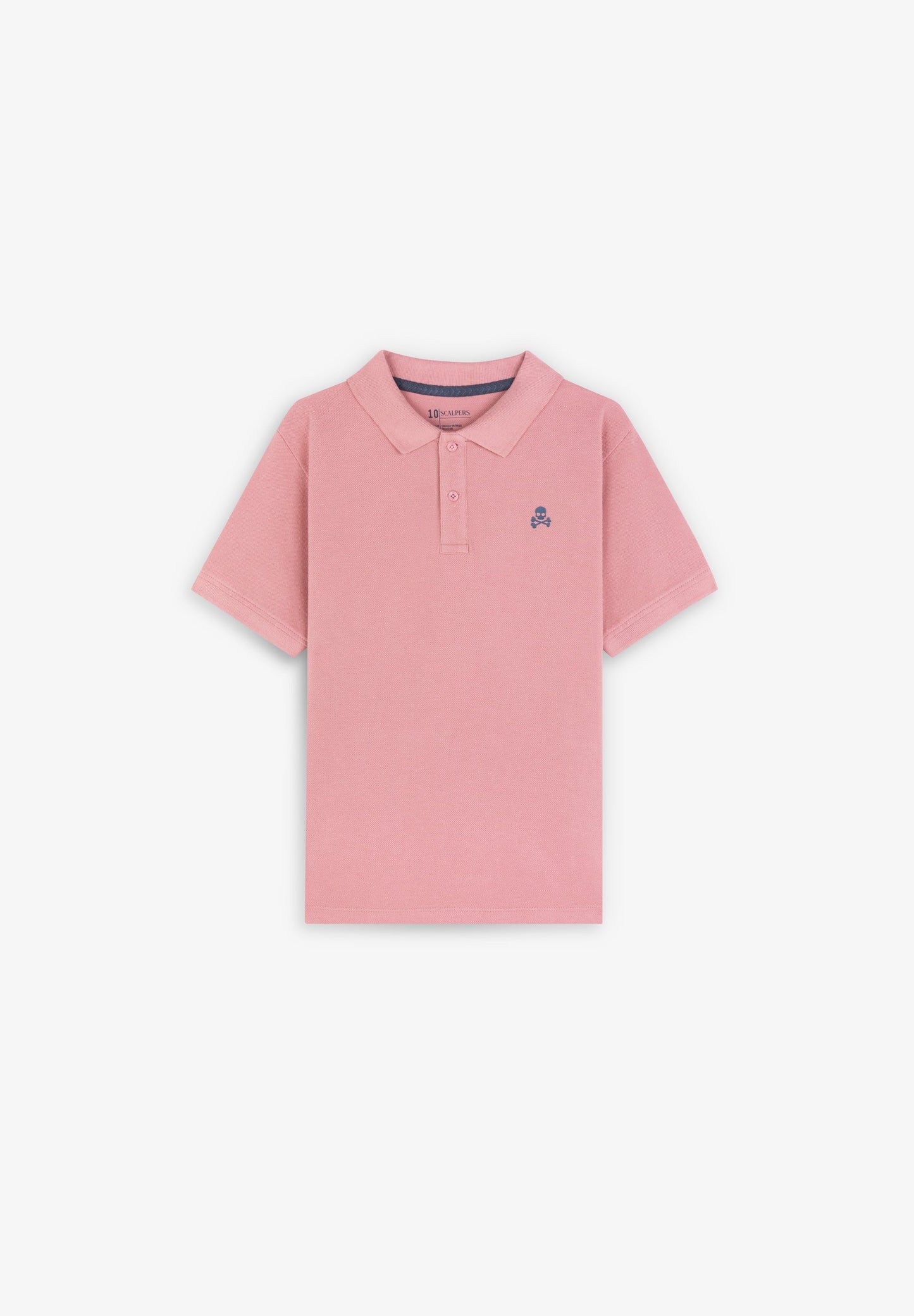 BASIC POLO SHIRT WITH SKULL DETAIL