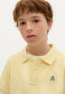BASIC POLO SHIRT WITH SKULL DETAIL