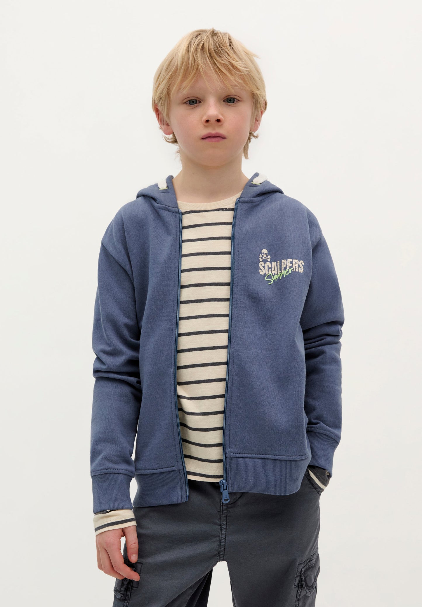 PRINTED HOODIE WITH ZIP