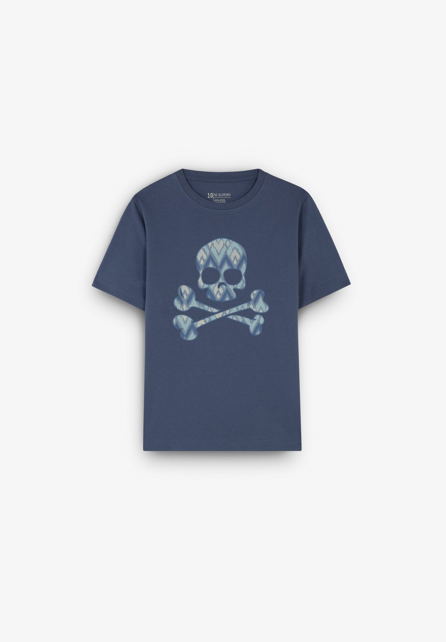 T-SHIRT WITH IKAT SKULL