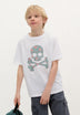 T-SHIRT WITH IKAT SKULL