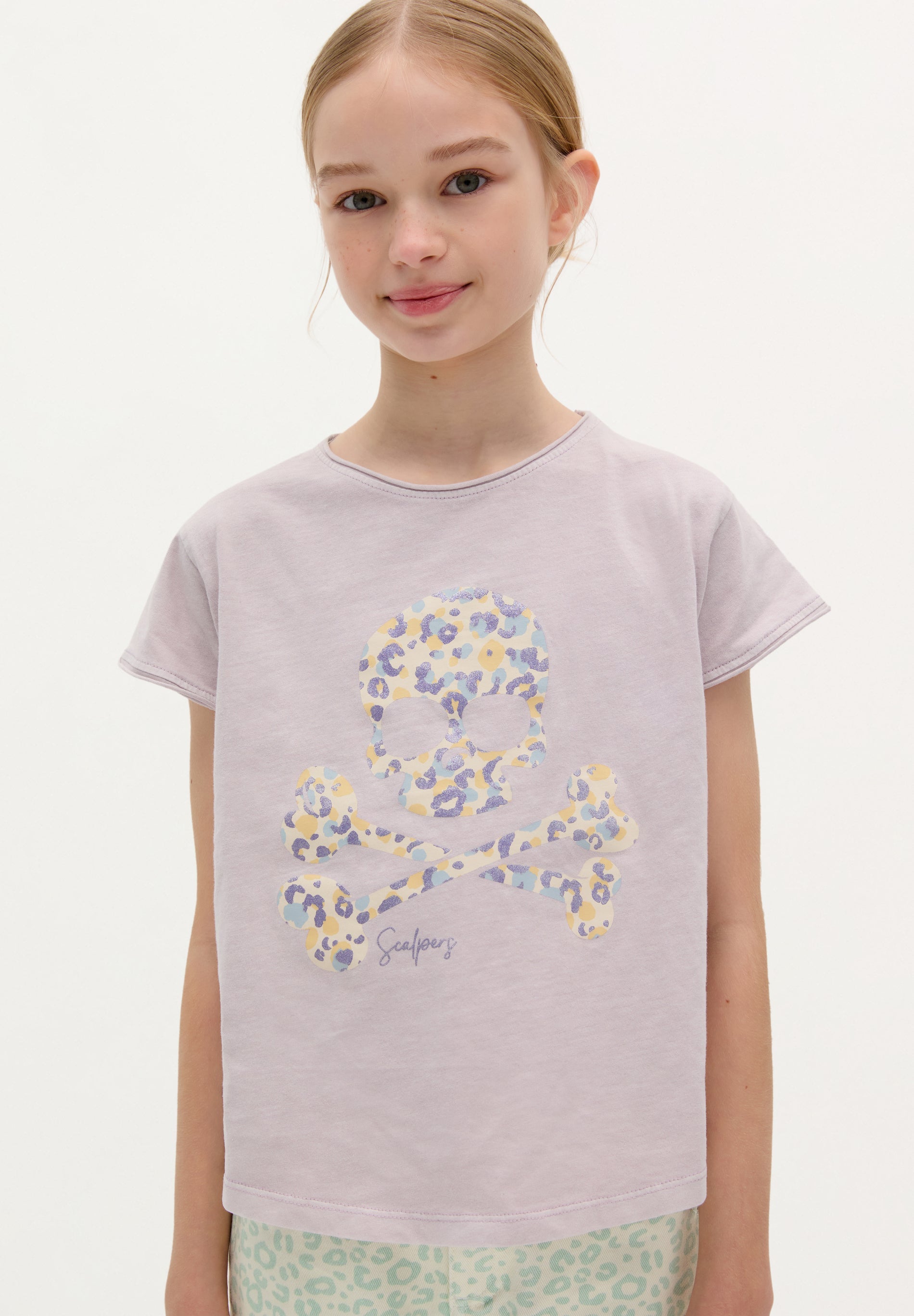 GLITTER SKULL T-SHIRT