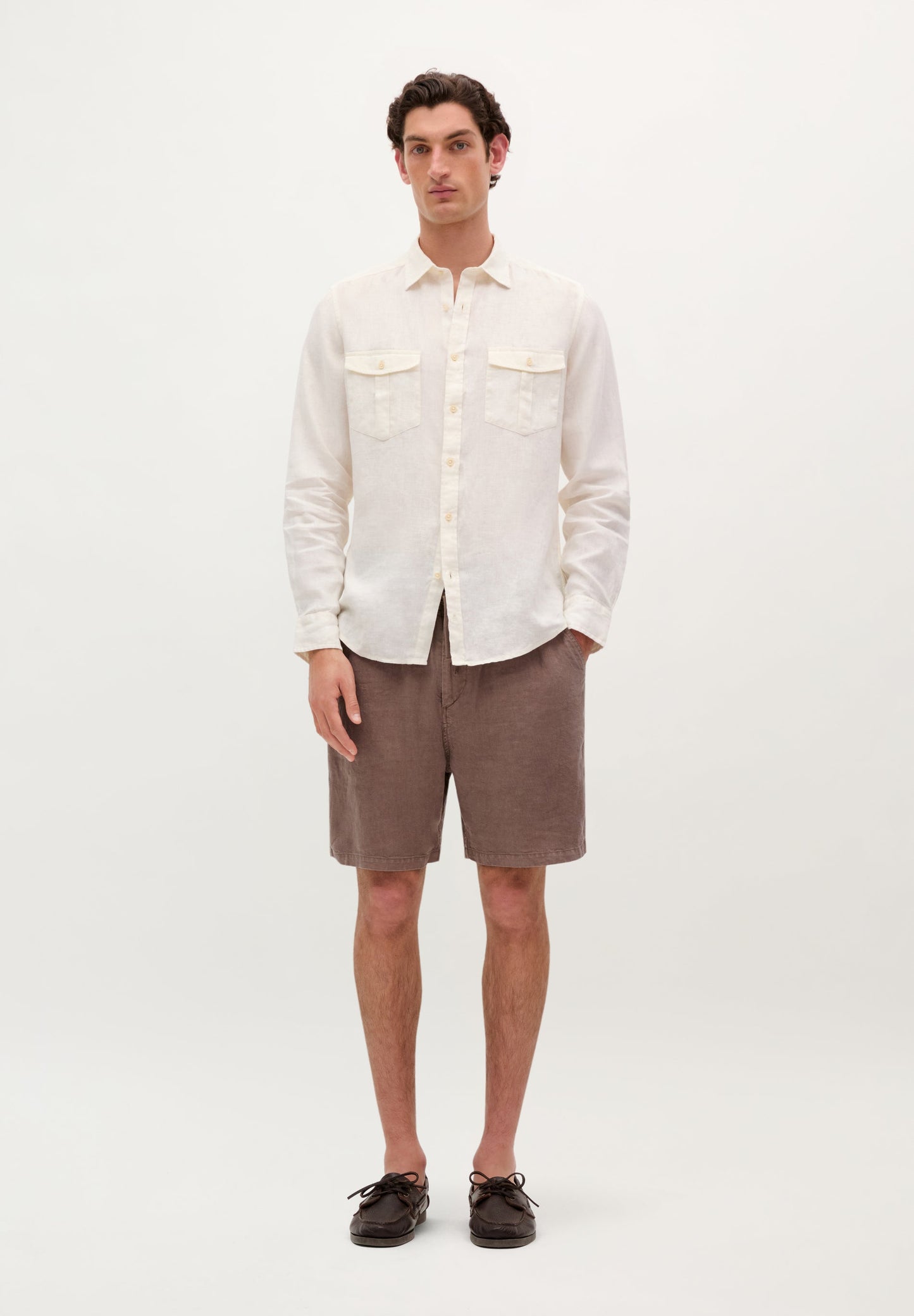 LINEN SHIRT WITH POCKETS