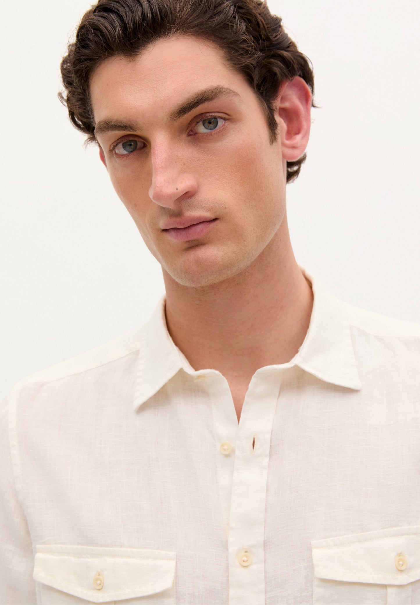 LINEN SHIRT WITH POCKETS