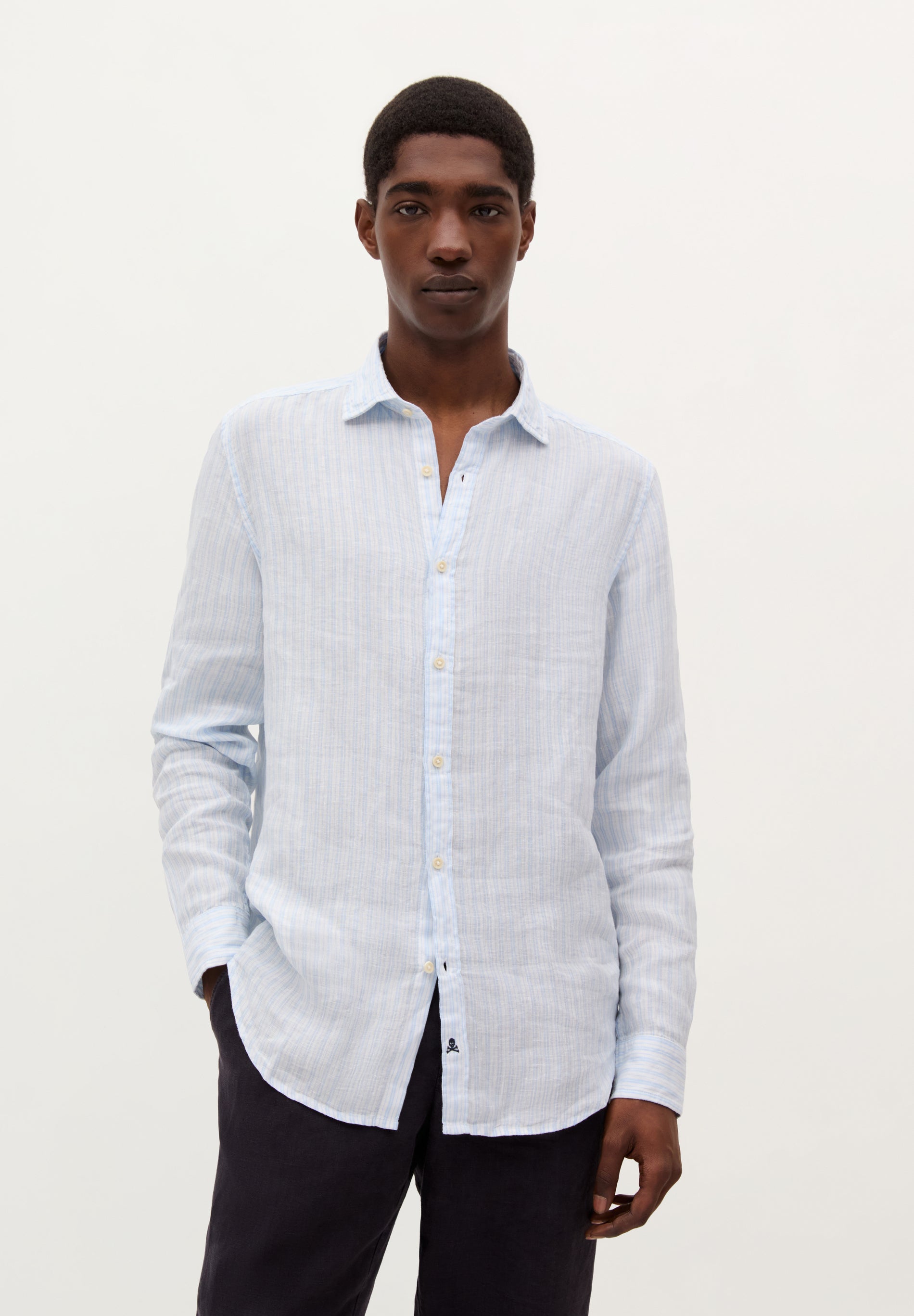 STRIPED 100% LINEN SHIRT